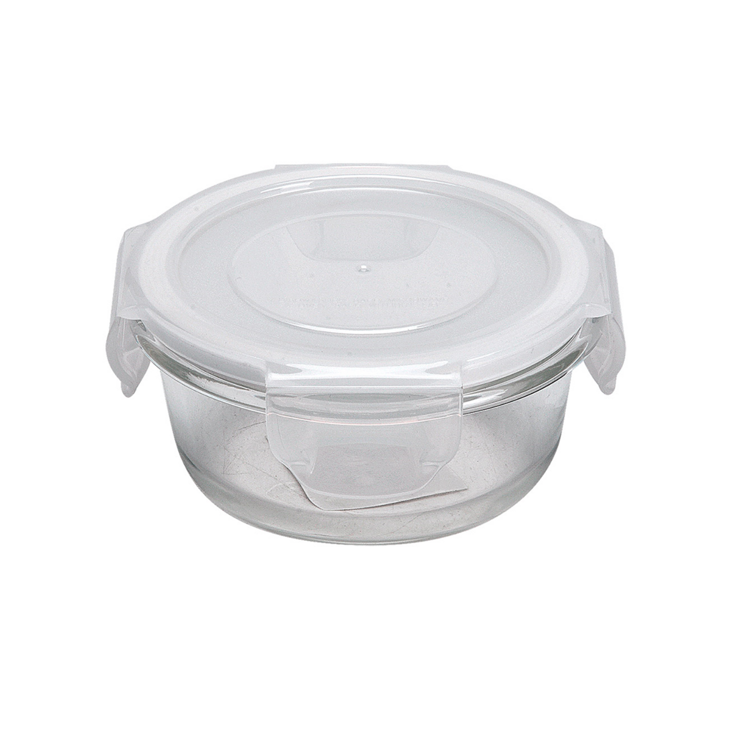 Plat en verre avec couvercle rond 620 ml par 6