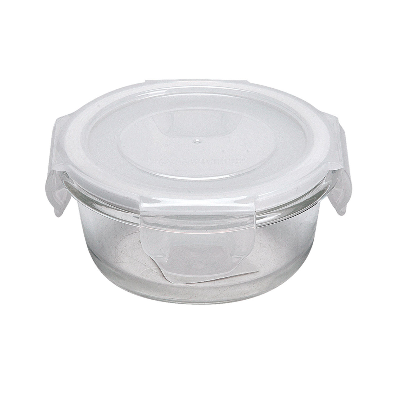 Plat en verre avec couvercle rond 950 ml par 6