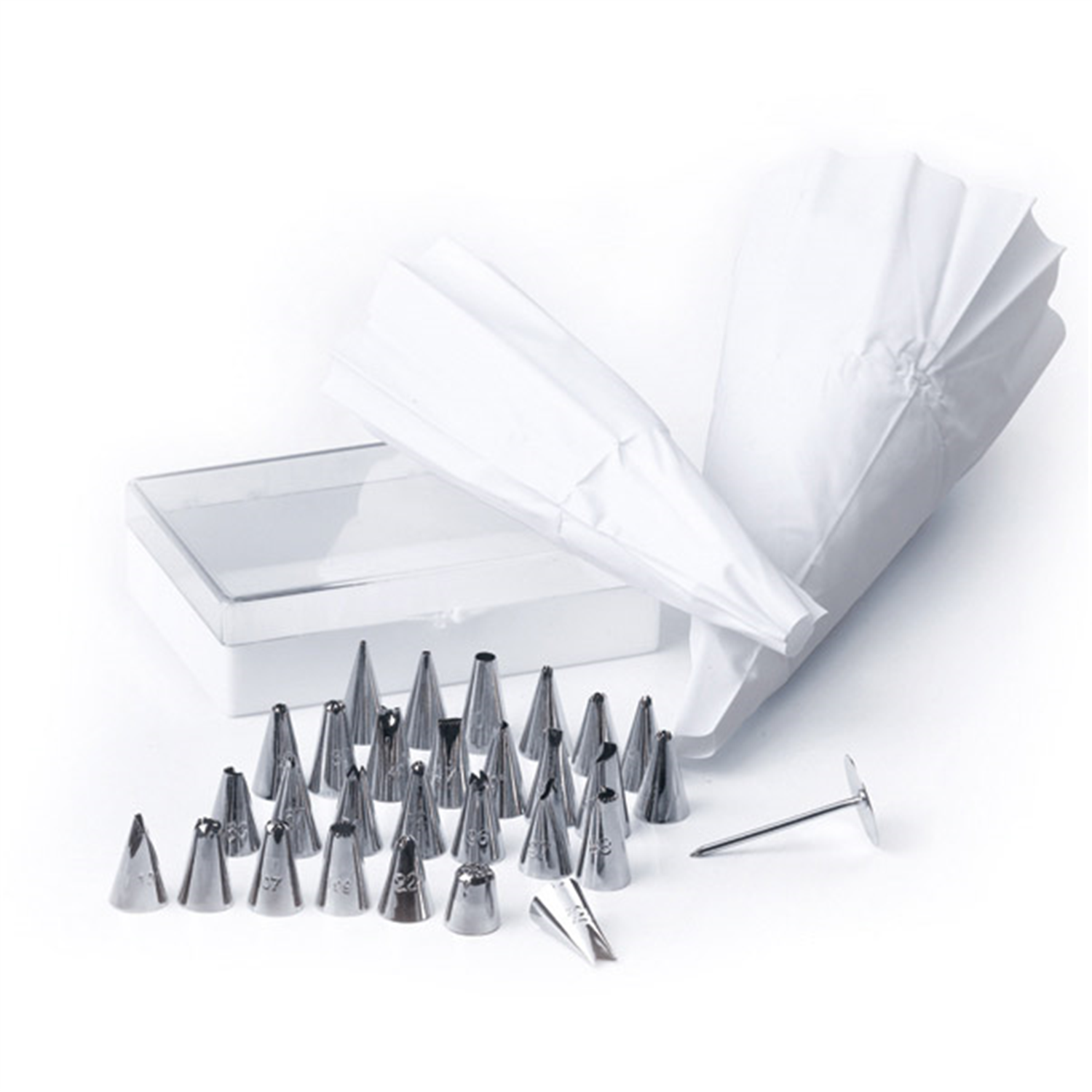 Set de 32 douilles à pâtisserie en inox