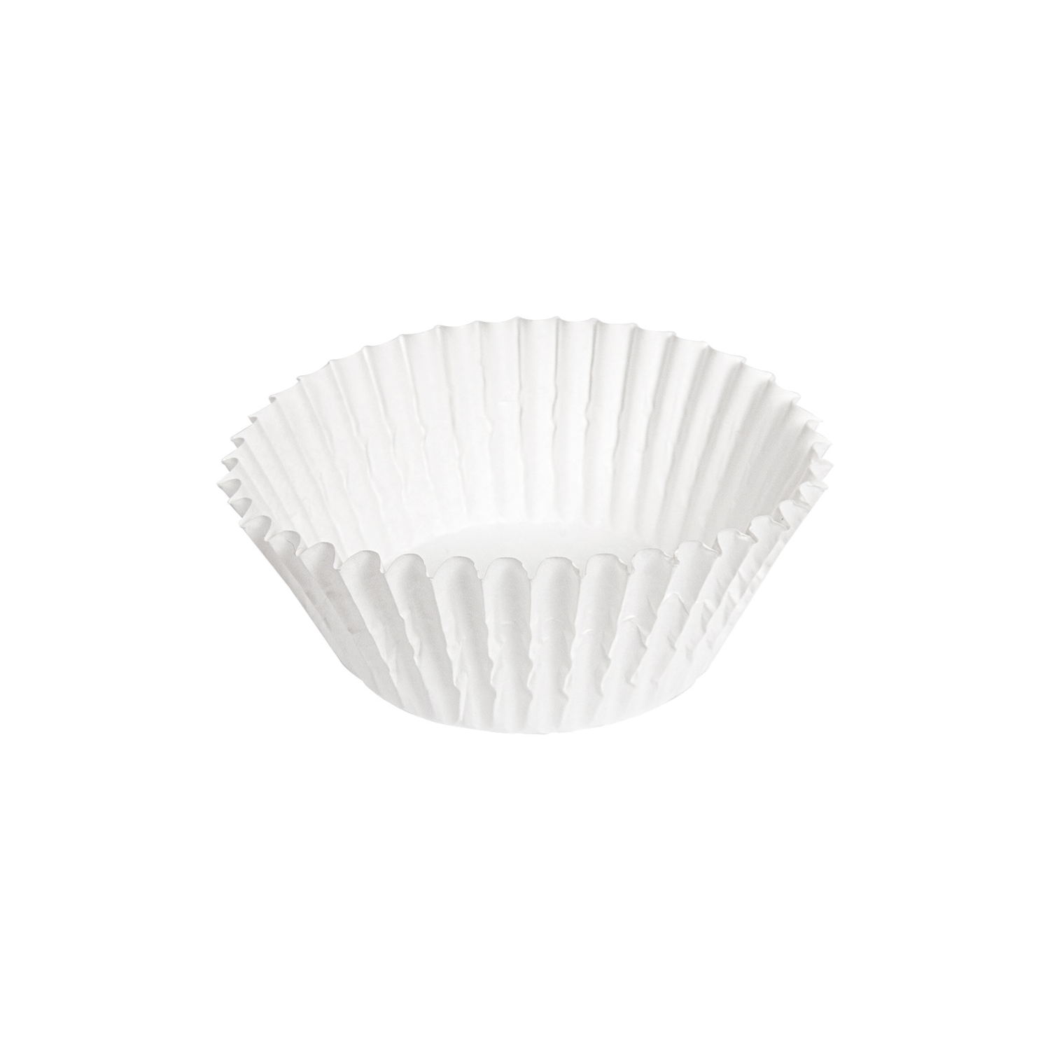 Caissette cupcake en papier blanc M par 1000