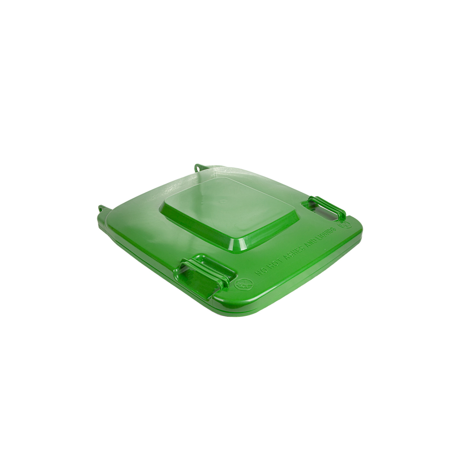 Couvercle vert pour poubelle conteneur 240 litres grise