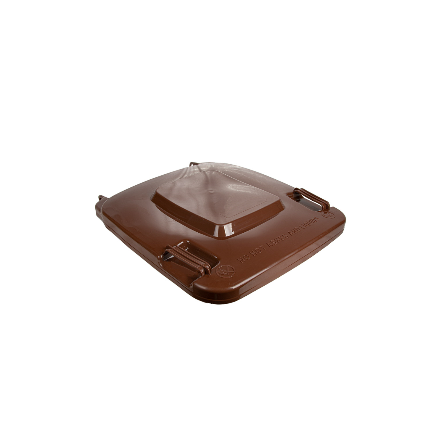 Couvercle marron pour poubelle conteneur 240 litres grise - ProSaveurs