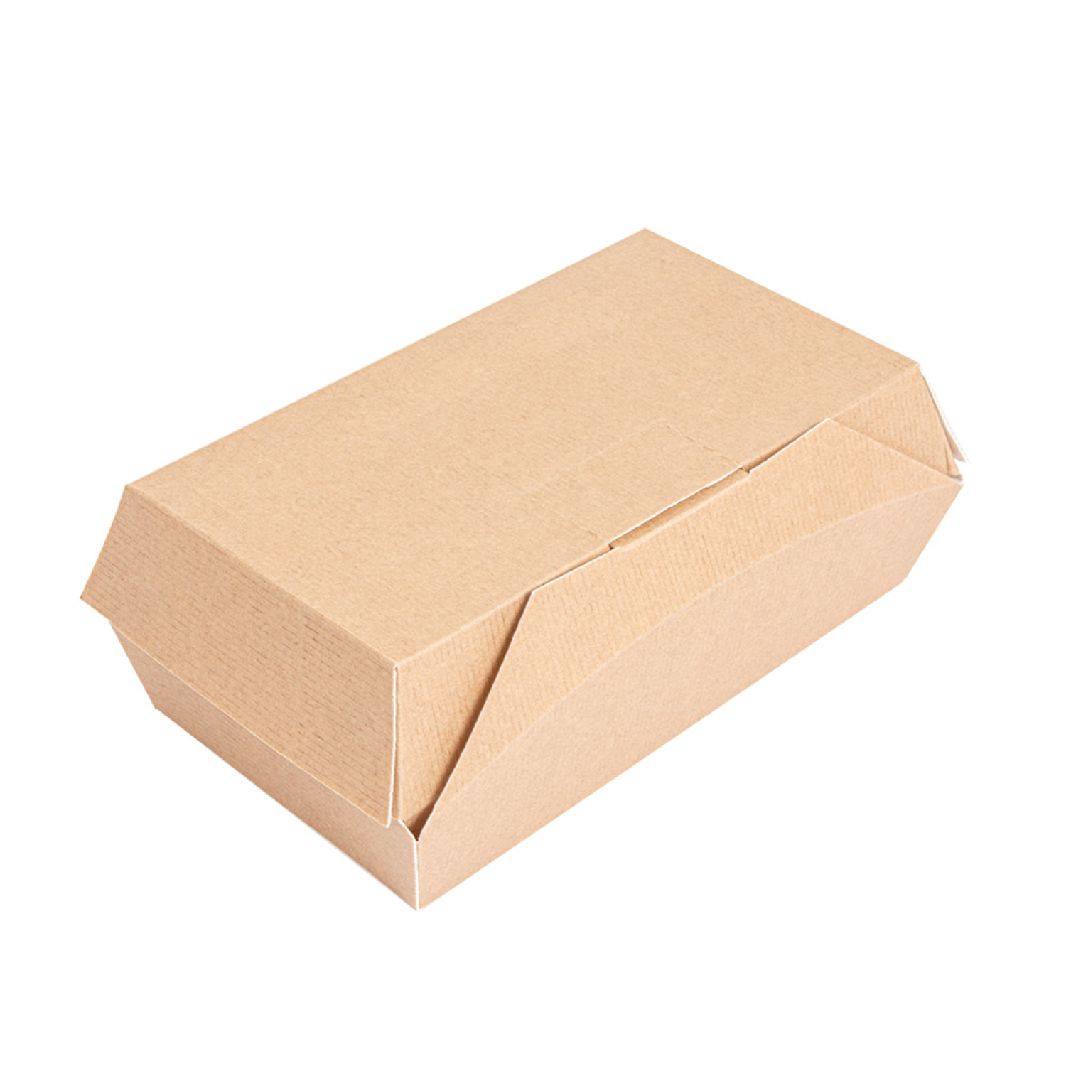 Boîte repas 20x13x7 cm kraft fermeture Paperlock par 300