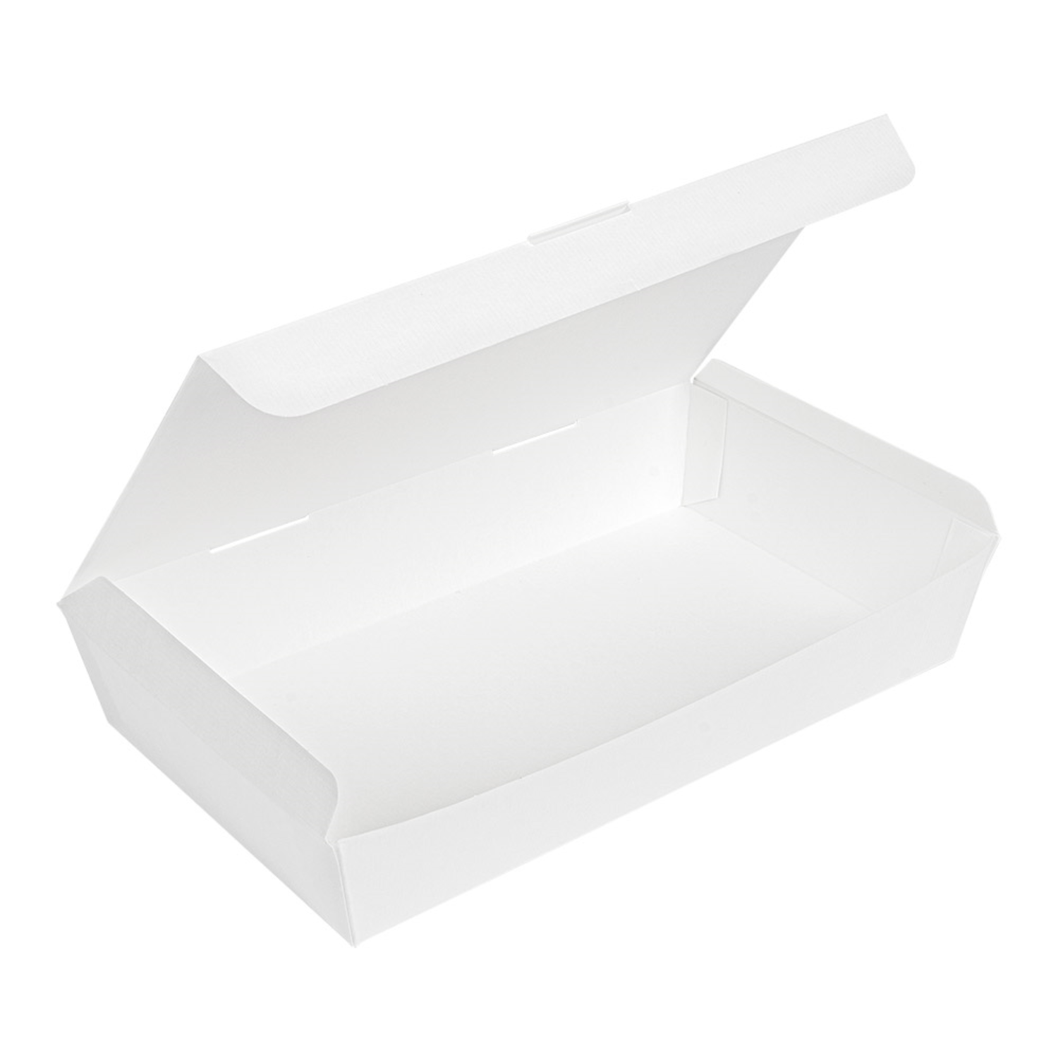Boîte repas 28x17x5 cm blanche - ProSaveurs