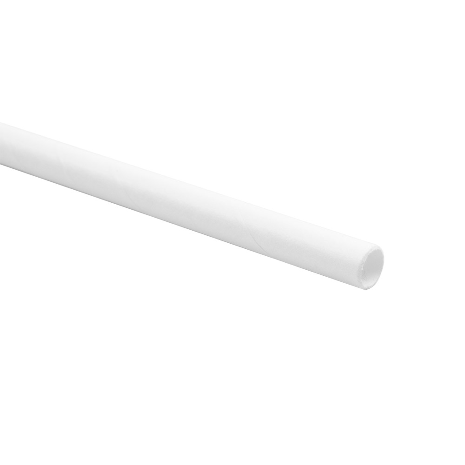 Pailles en papier blanche 20 cm diam 0.6 cm par 3000 - ProSaveurs