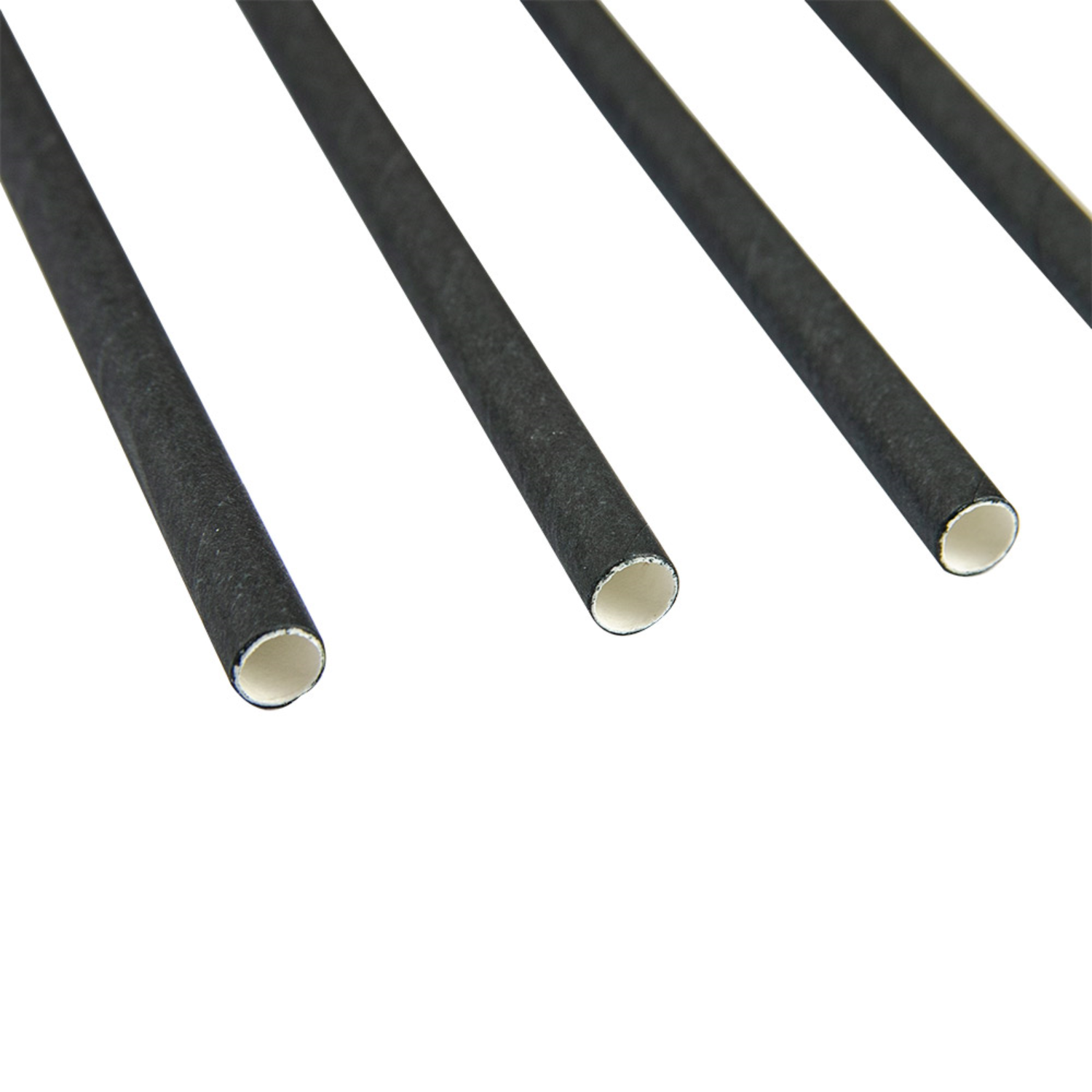 Pailles en papier noire 20 cm diam 0.6 cm par 3000 - ProSaveurs