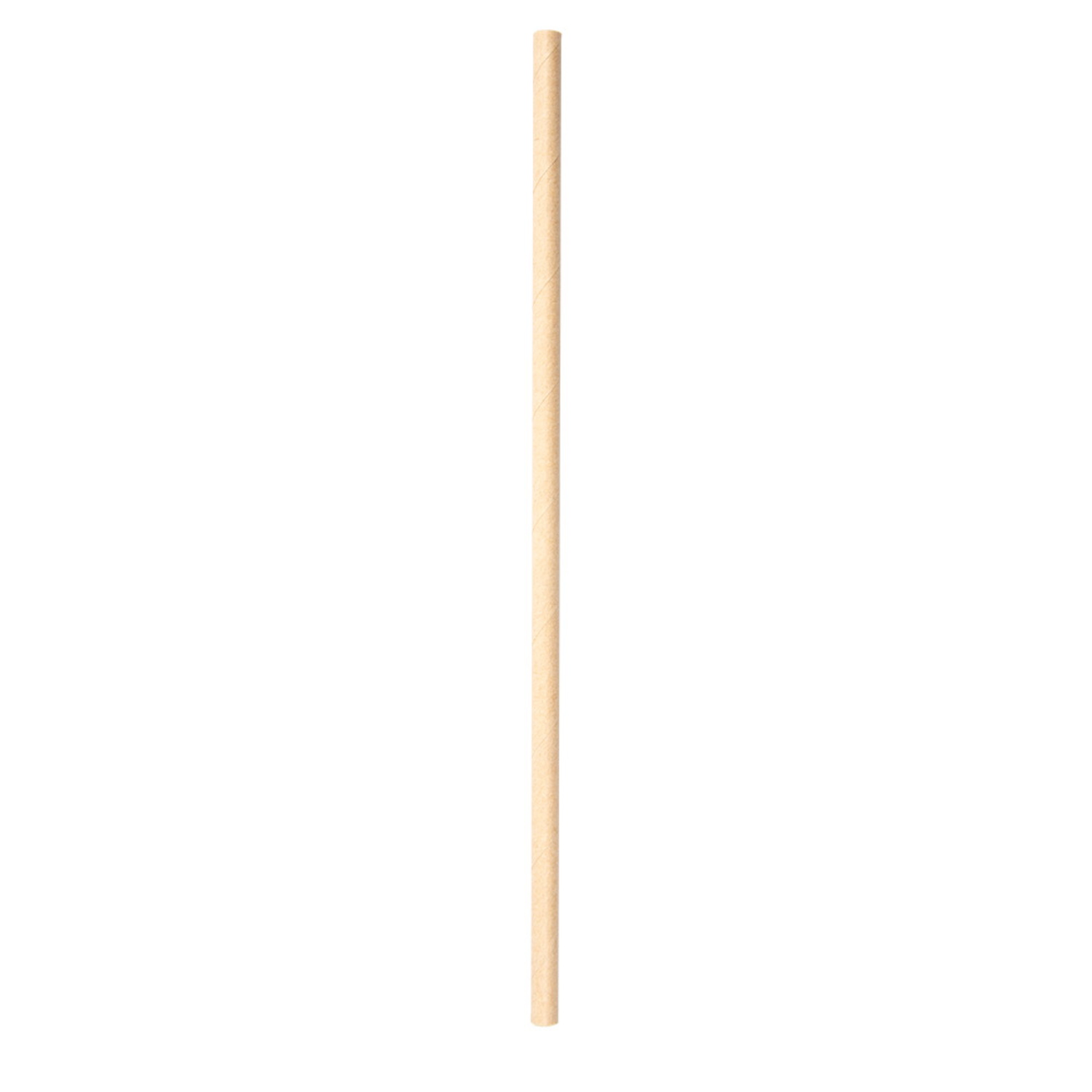Paille en papier naturel 20 cm diam 0.6 cm emballée individuellement - ProSaveurs