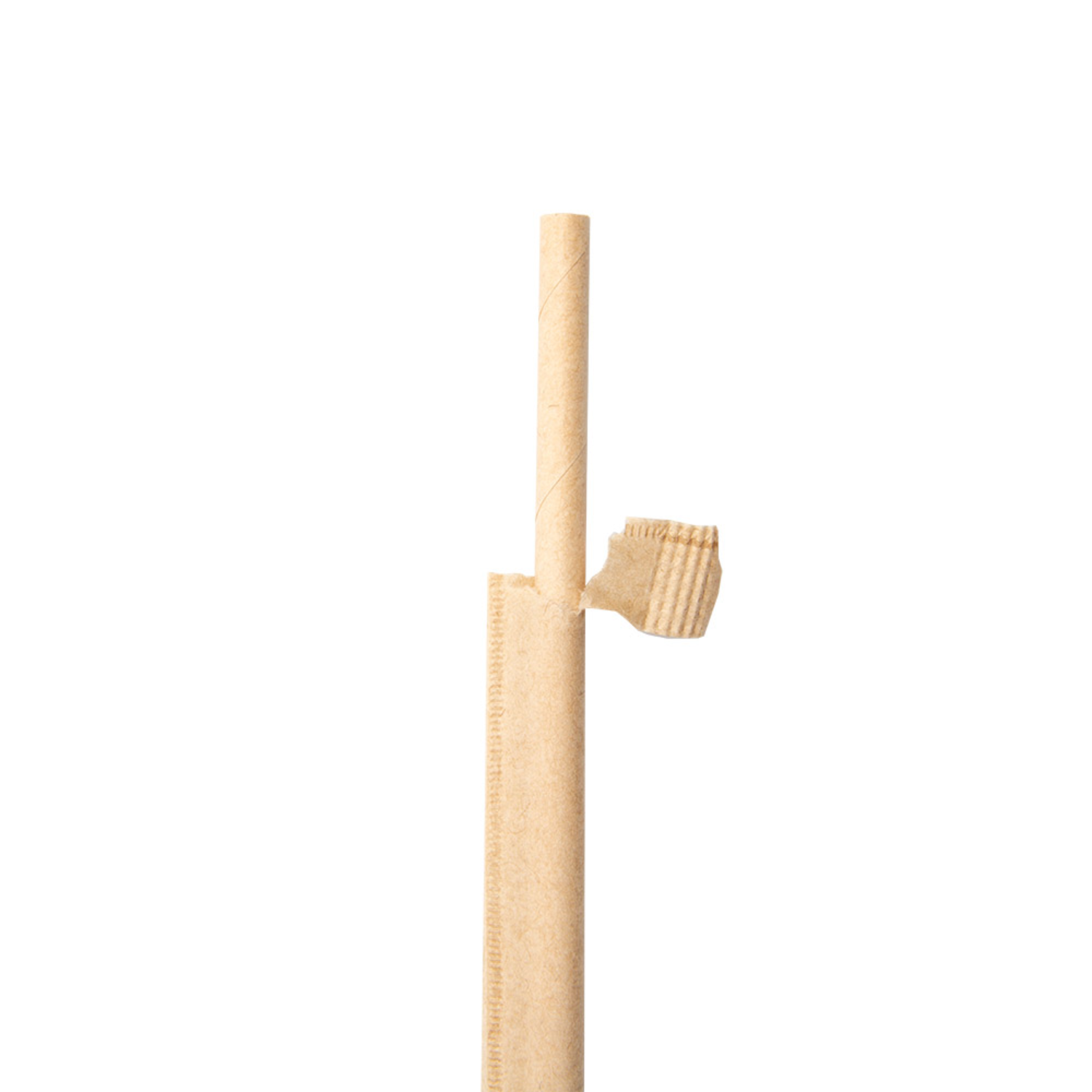 Pailles en papier naturel 20 cm diam 0.6 cm emballée individuellement - ProSaveurs