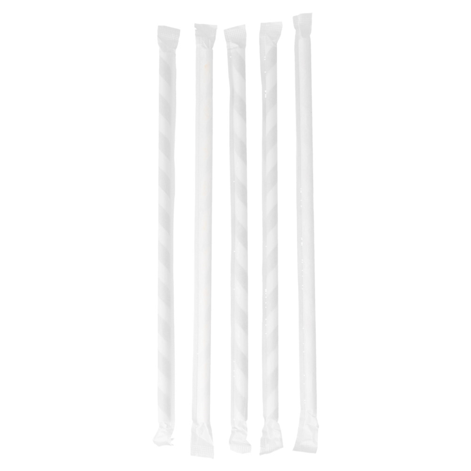 Pailles en papier coloris assortis 20 cm diam 0.6 cm emballée individuellement - ProSaveurs