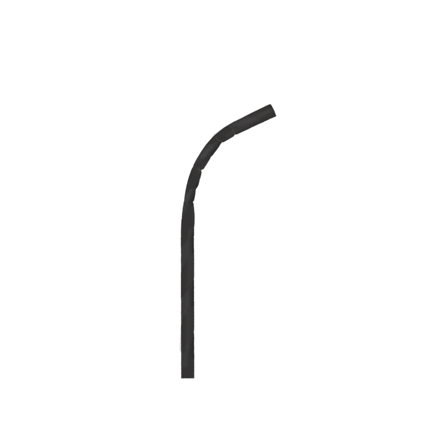 Paille flexible en papier noire 23 cm diam 0.6 cm par 3000