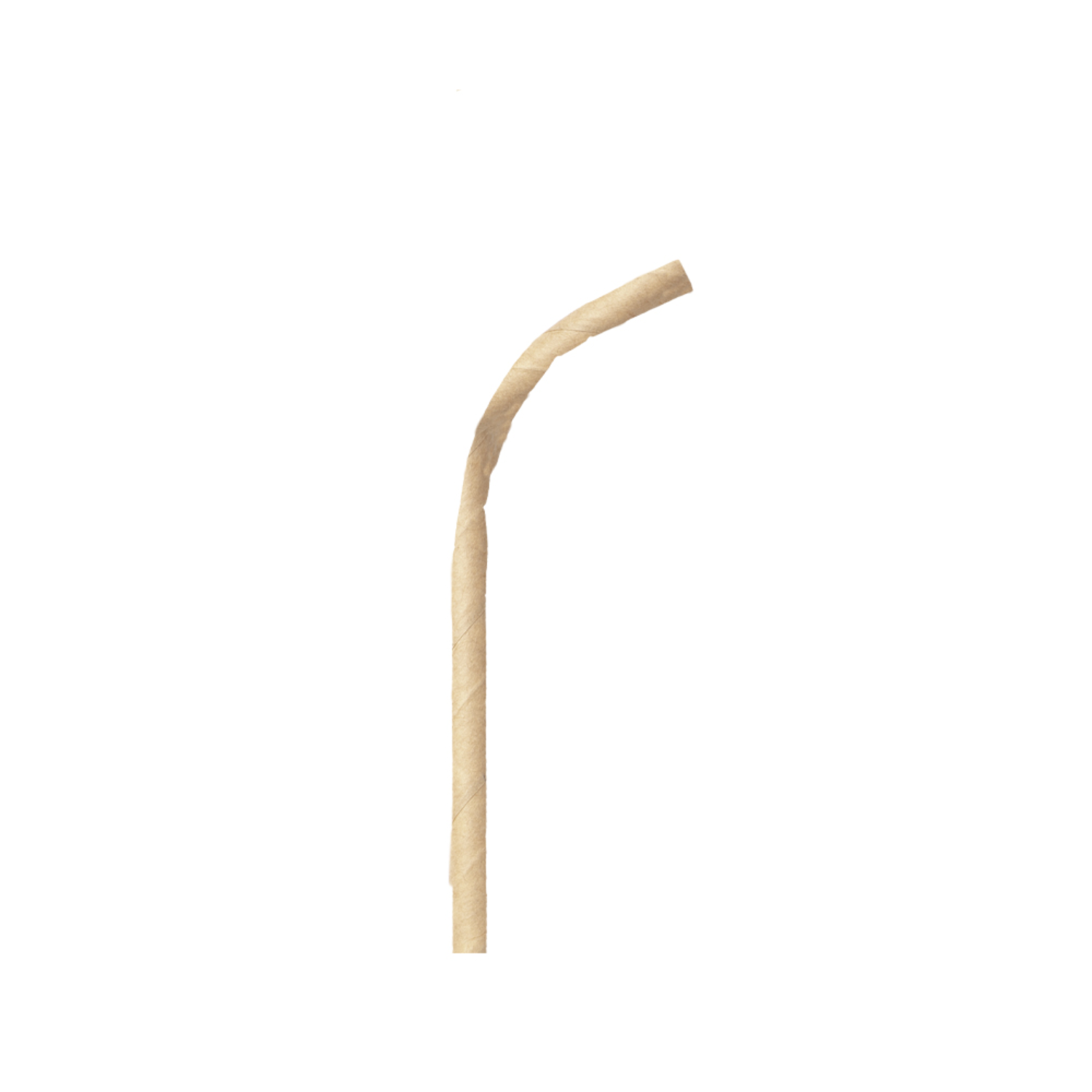Paille flexible en papier naturel 23 cm diam 0.6 cm par 3000