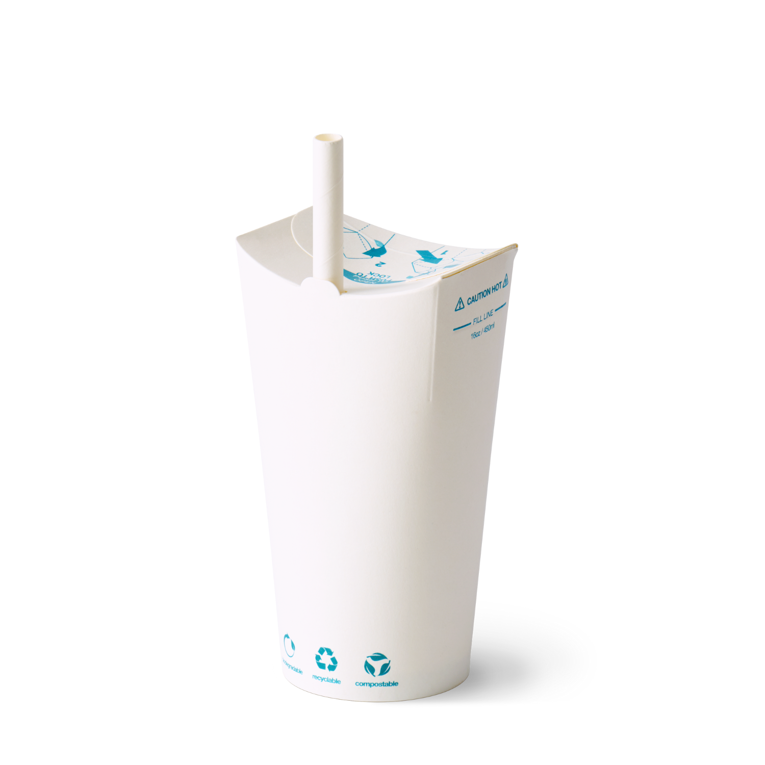Gobelet carton tout-en-un 16oz par 800