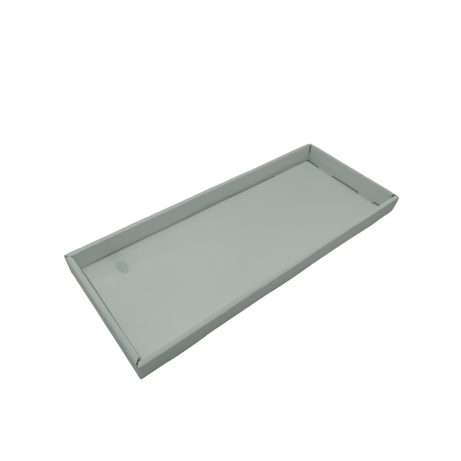 Plateaux cocktail 15x40 cm cannelure blanche personnalisables - ProSaveurs