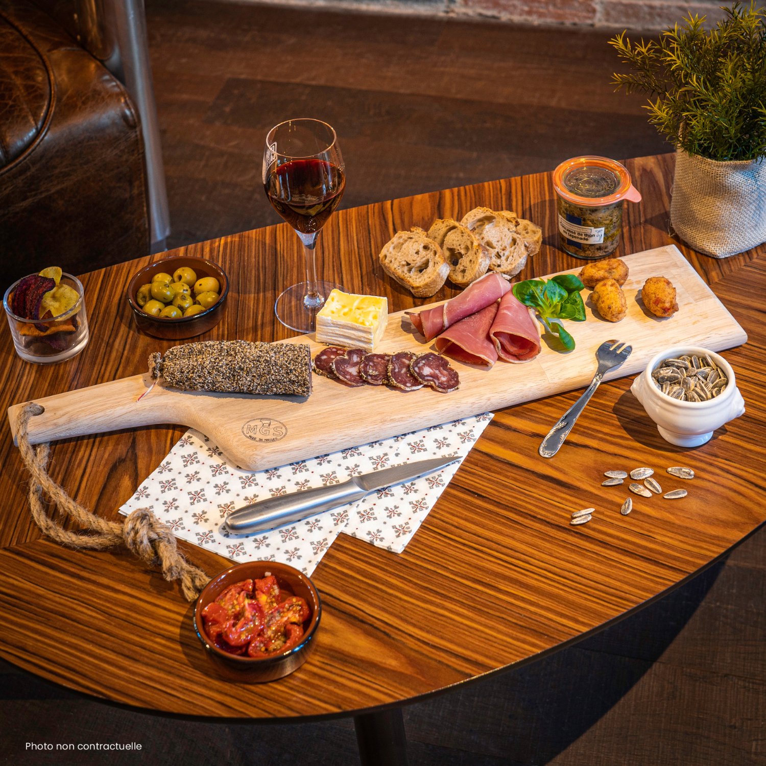 Planche apéro personnalisable 60 cm - ProSaveurs