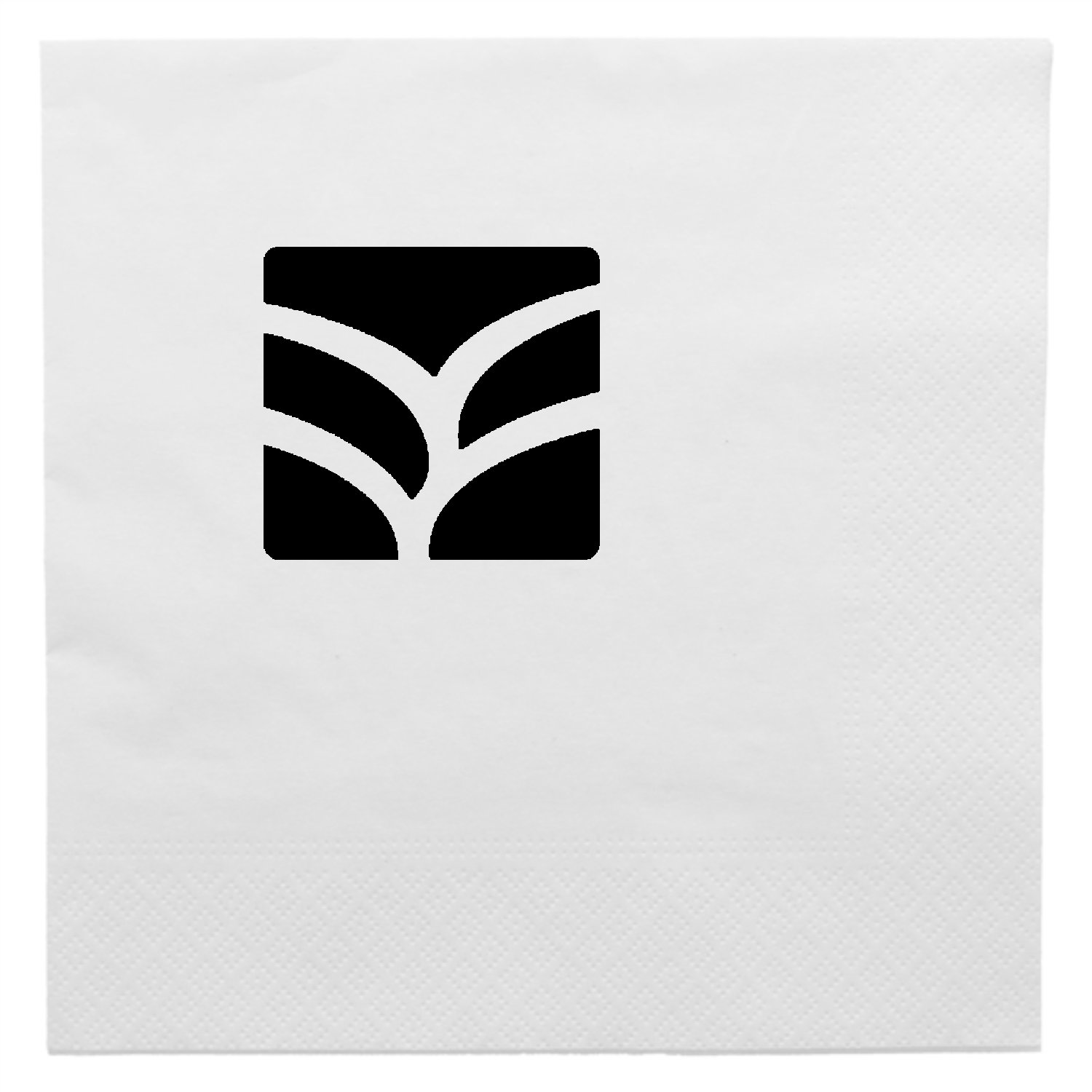 Serviette papier personnalisée blanche 2 plis 39x39 cm