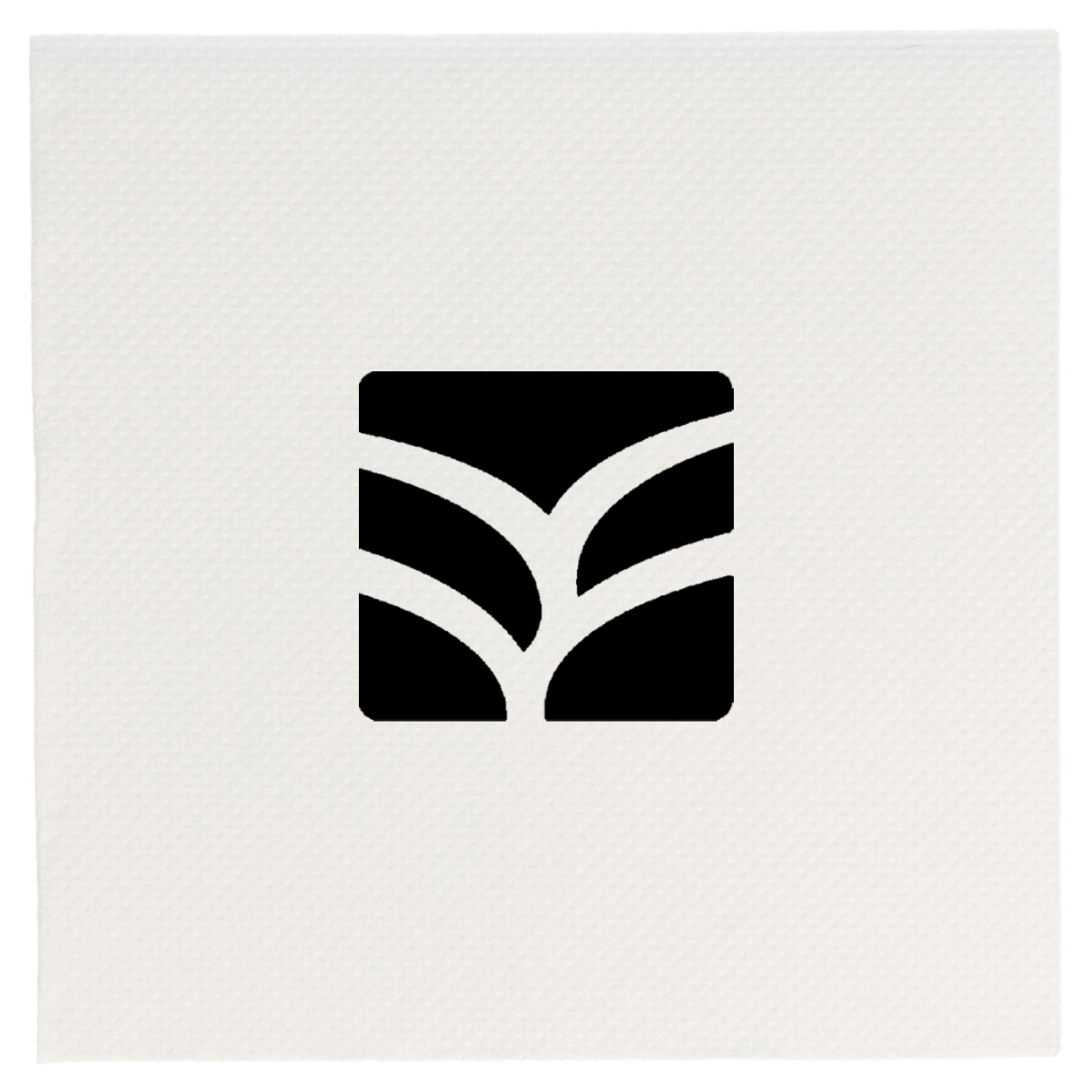 Serviette papier personnalisée blanche Double Point 20x20 cm