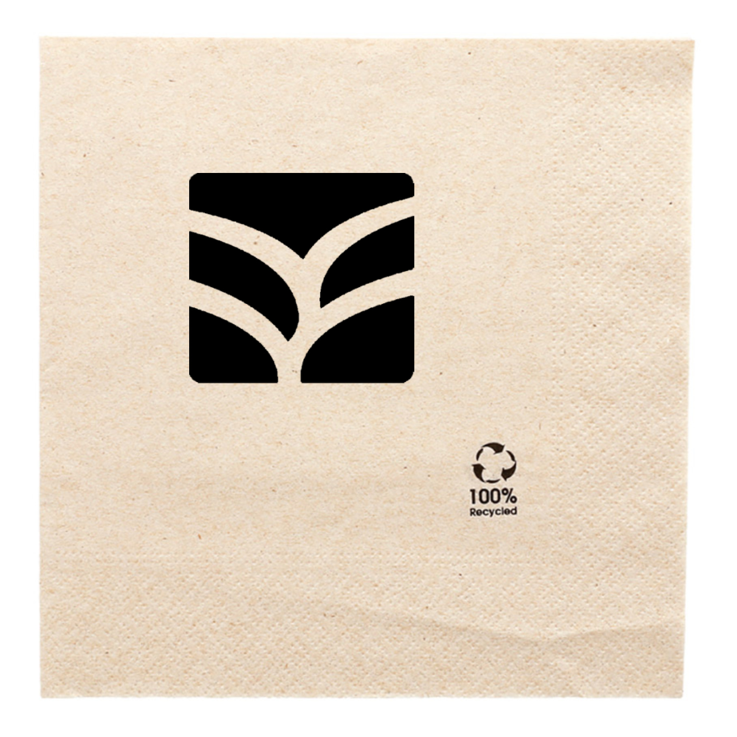 Serviette papier personnalisée kraft 2 plis 30x30 cm