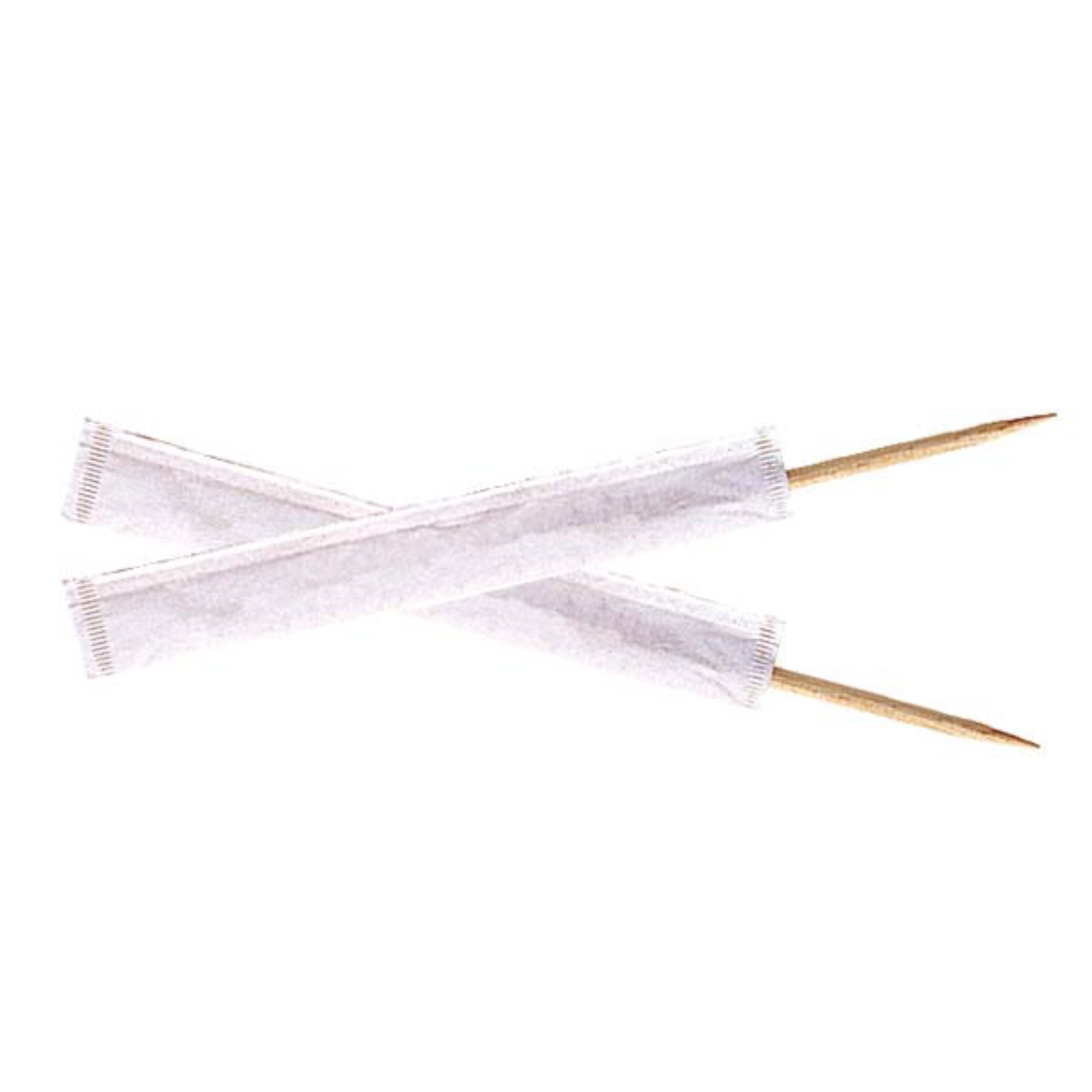 Cure dents en bois 6cm5 enveloppés individuellement 9 cm par 1000