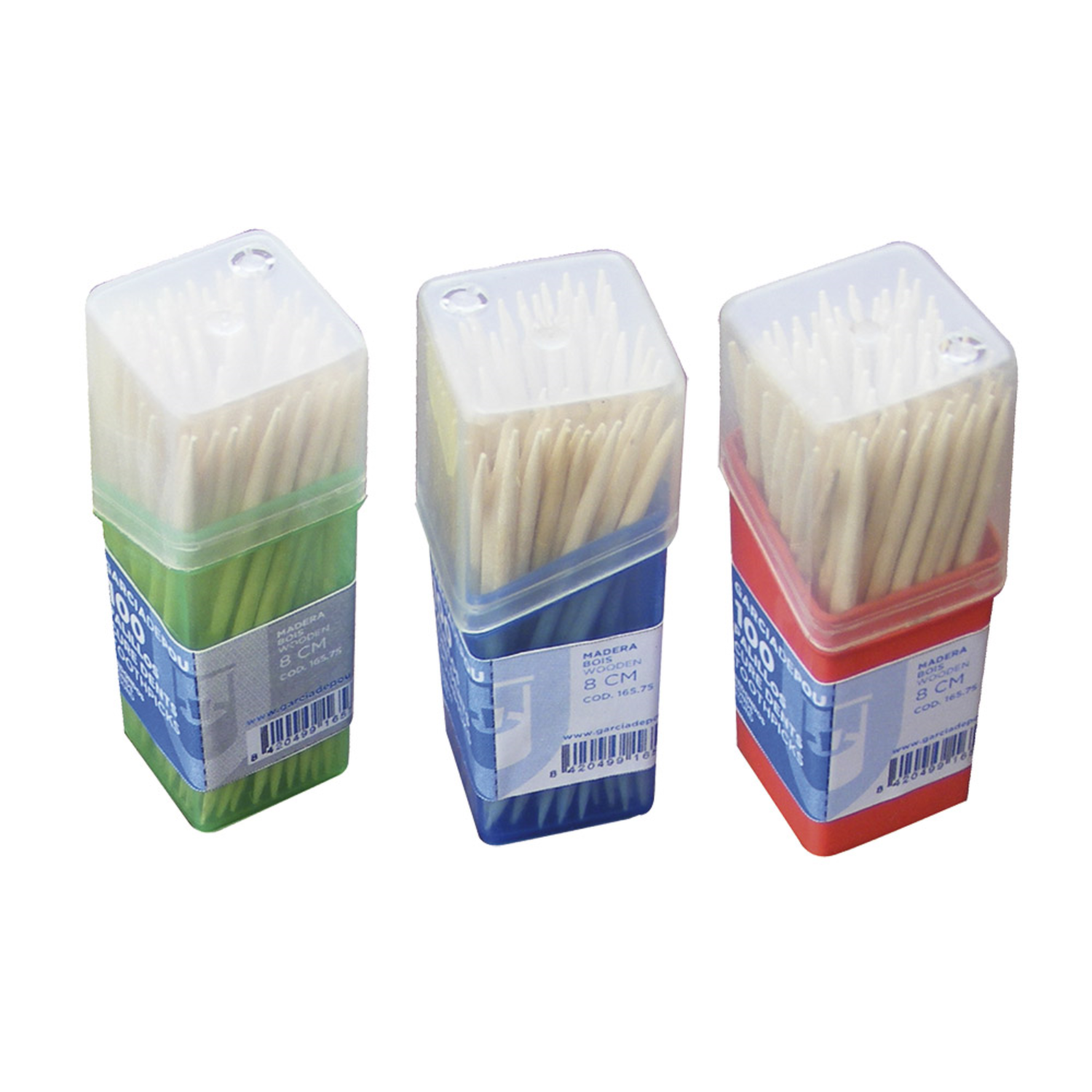 Cure dents en bois ronds 6,5 cm par 480