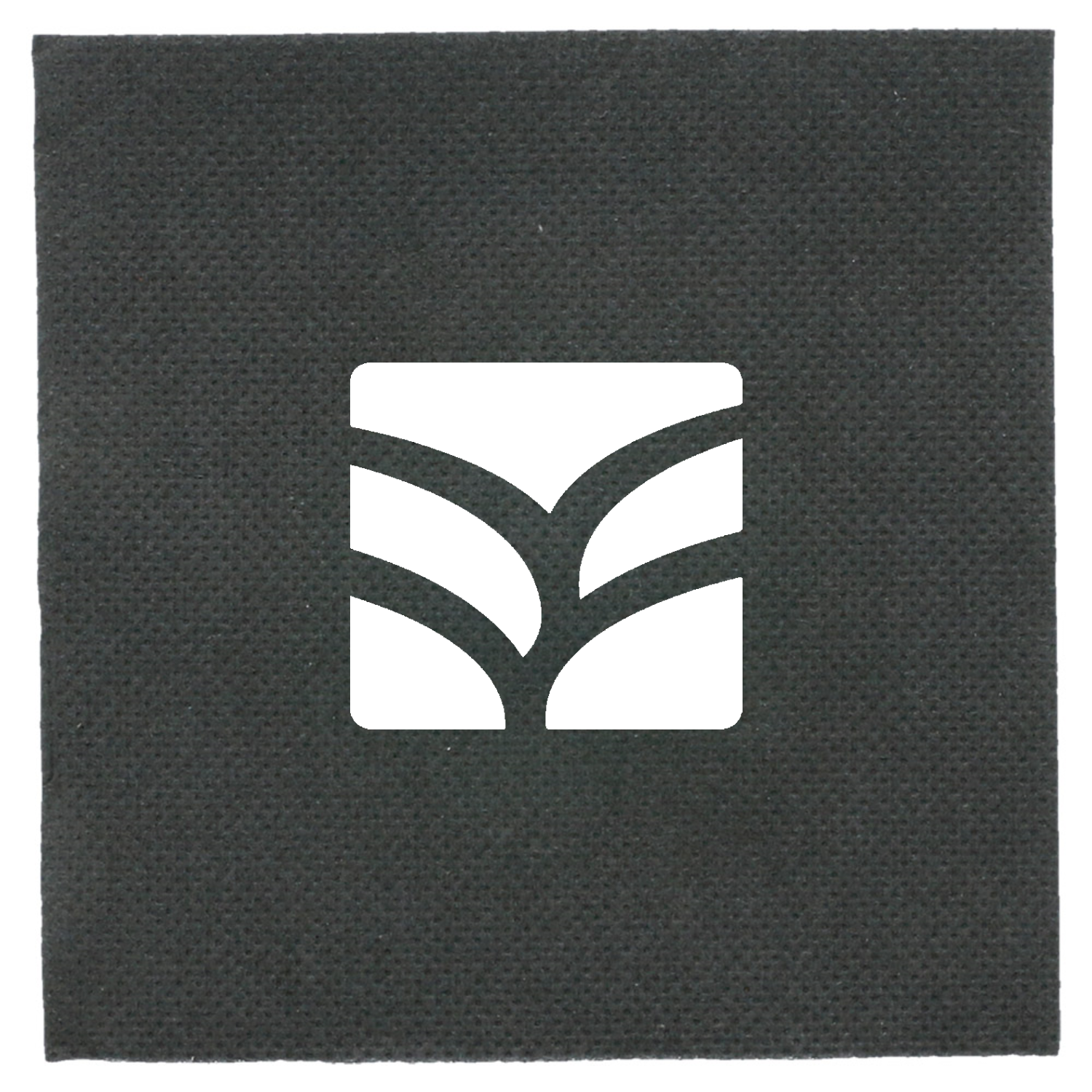 Serviette papier personnalisée noir Double Point 20x20 cm