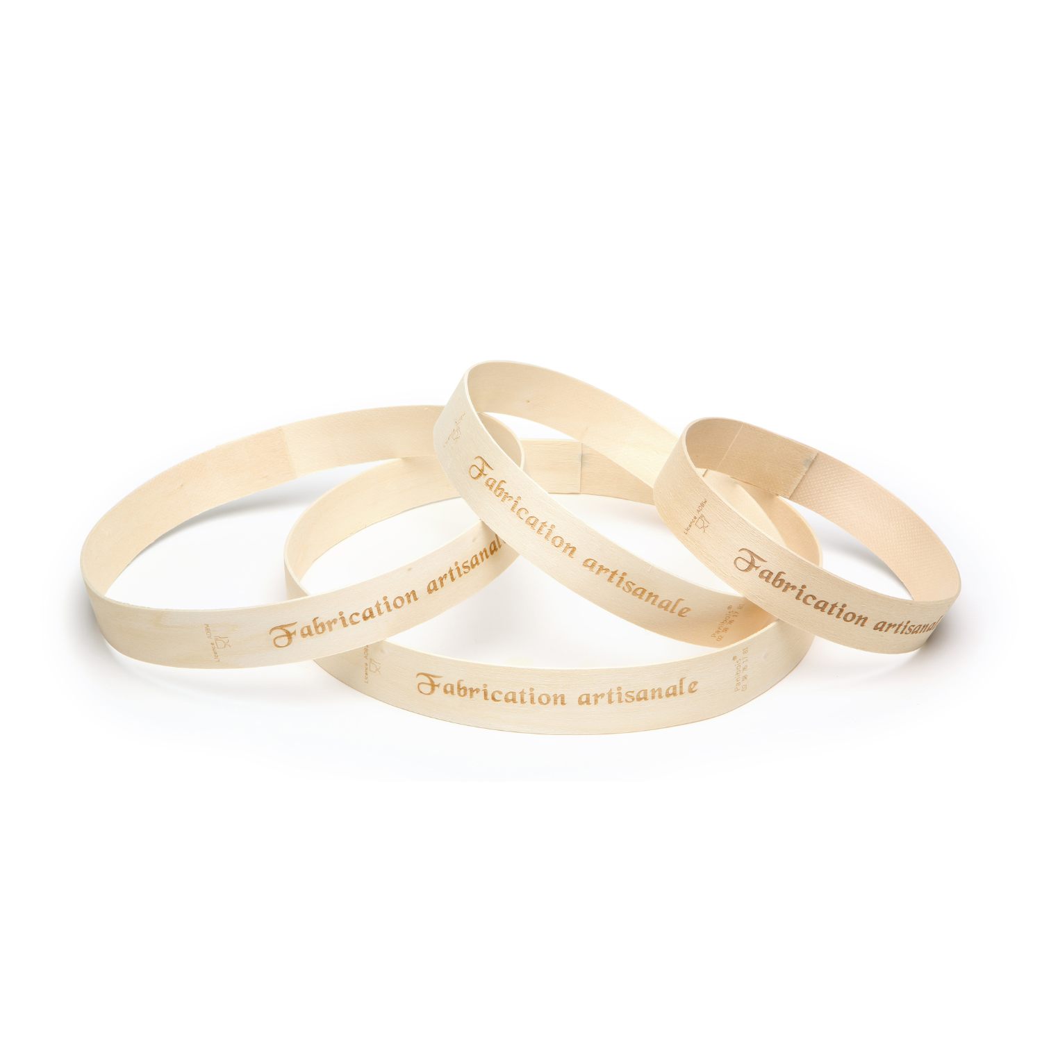 Cercle à tarte en bois diamètre 16cm x hauteur 2.5 cm par 300