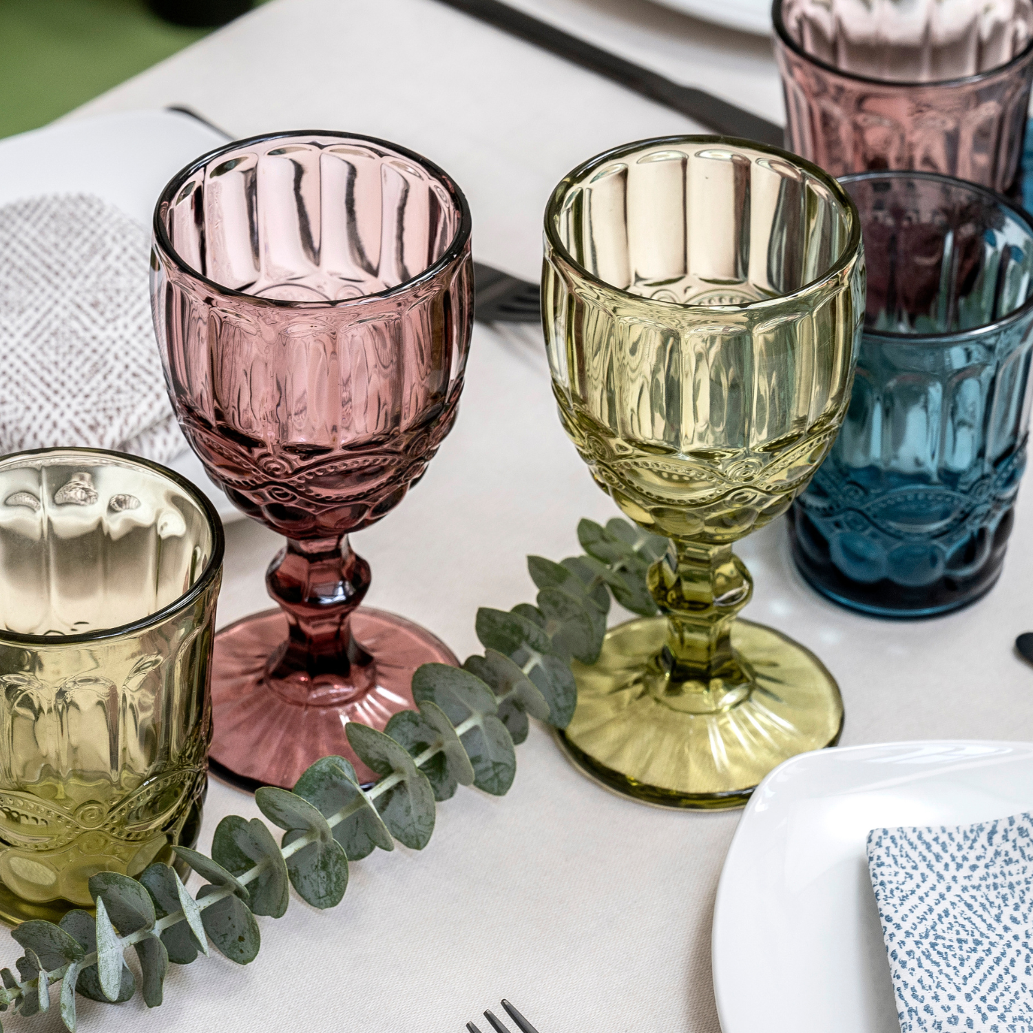 Verre à pied 260 ml par 6 - Verre à vin - Verre vintage - Garcia de Pou - ProSaveurs
