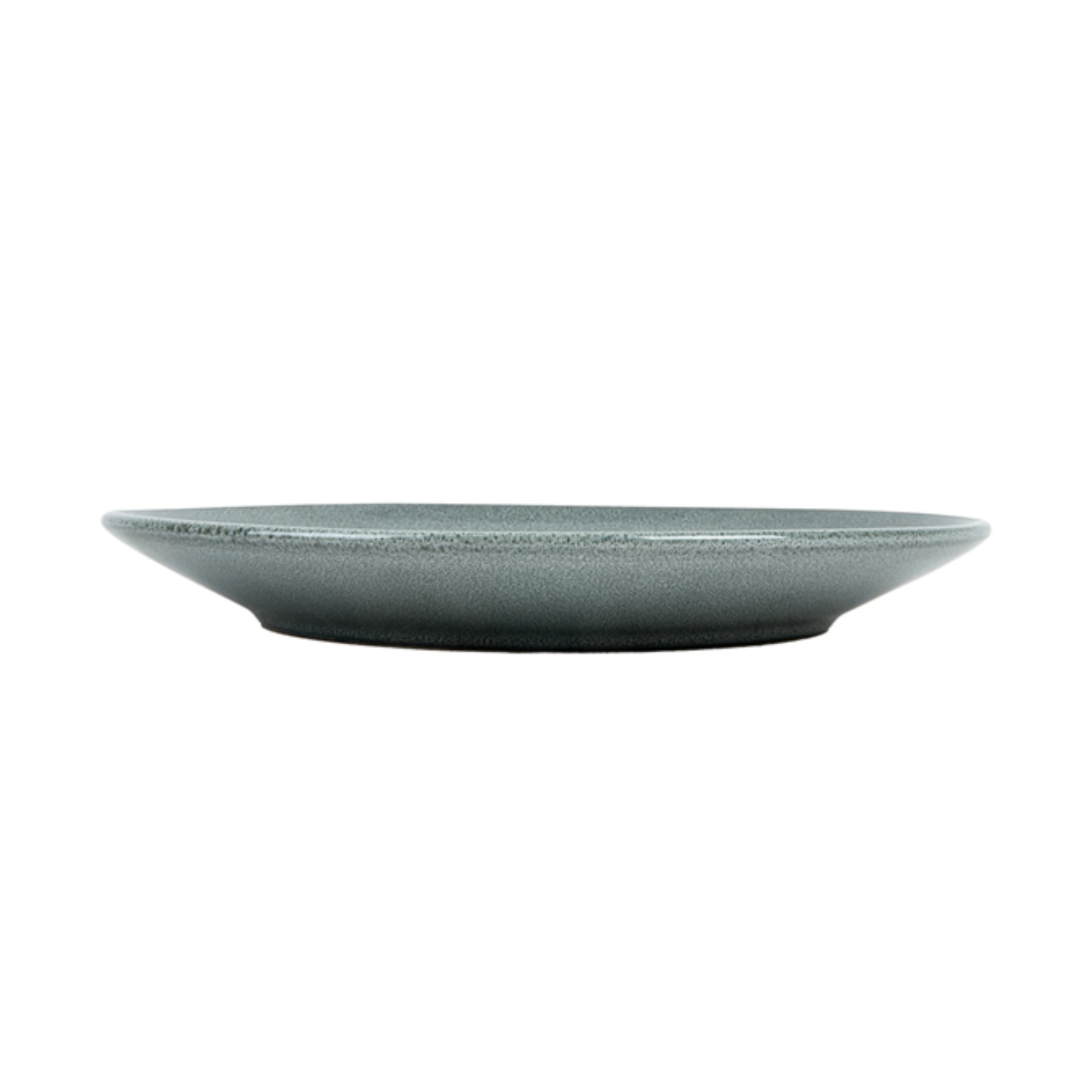 Assiette ronde en grès gris vert diamètre 27 cm - Vaisselle en grès - ProSaveurs