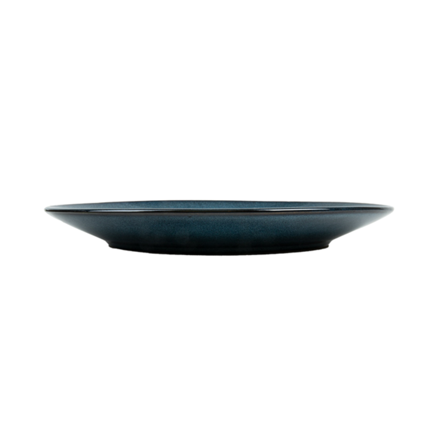 Assiette ronde en grès bleu diamètre 27 cm - Vaisselle en grès - ProSaveurs