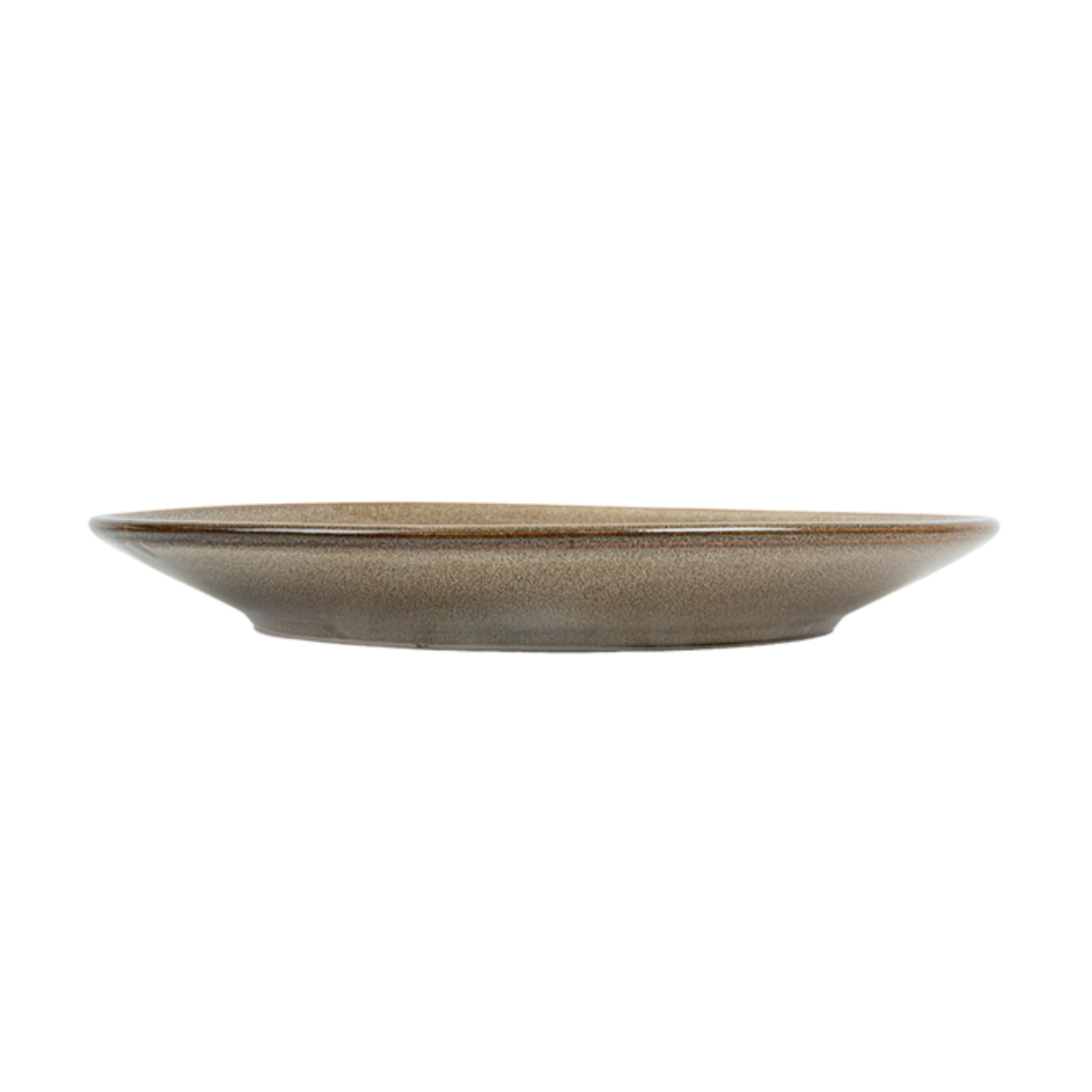 Assiette ronde en grès terre diamètre 27 cm - Vaisselle en grès - ProSaveurs