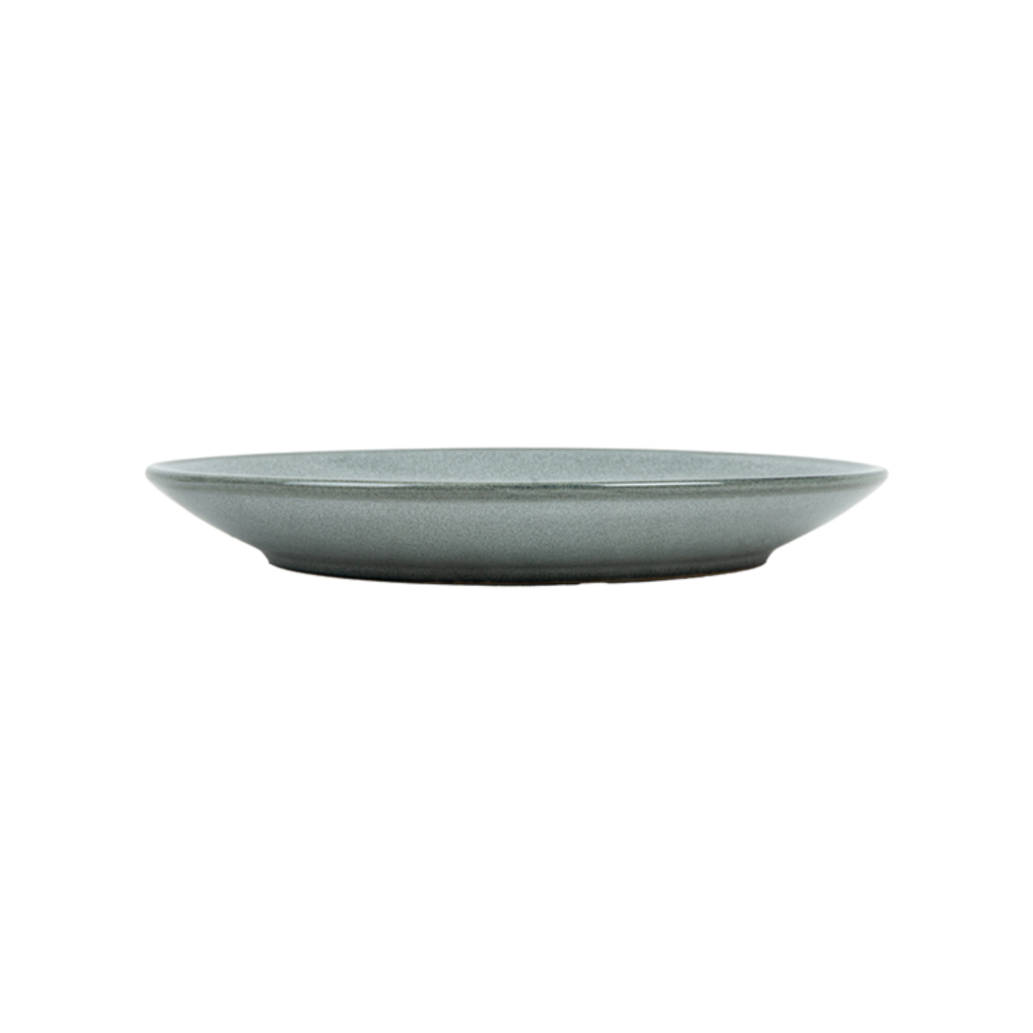 Assiette ronde en grès gris vert diamètre 21 cm - Vaisselle en grès - ProSaveurs