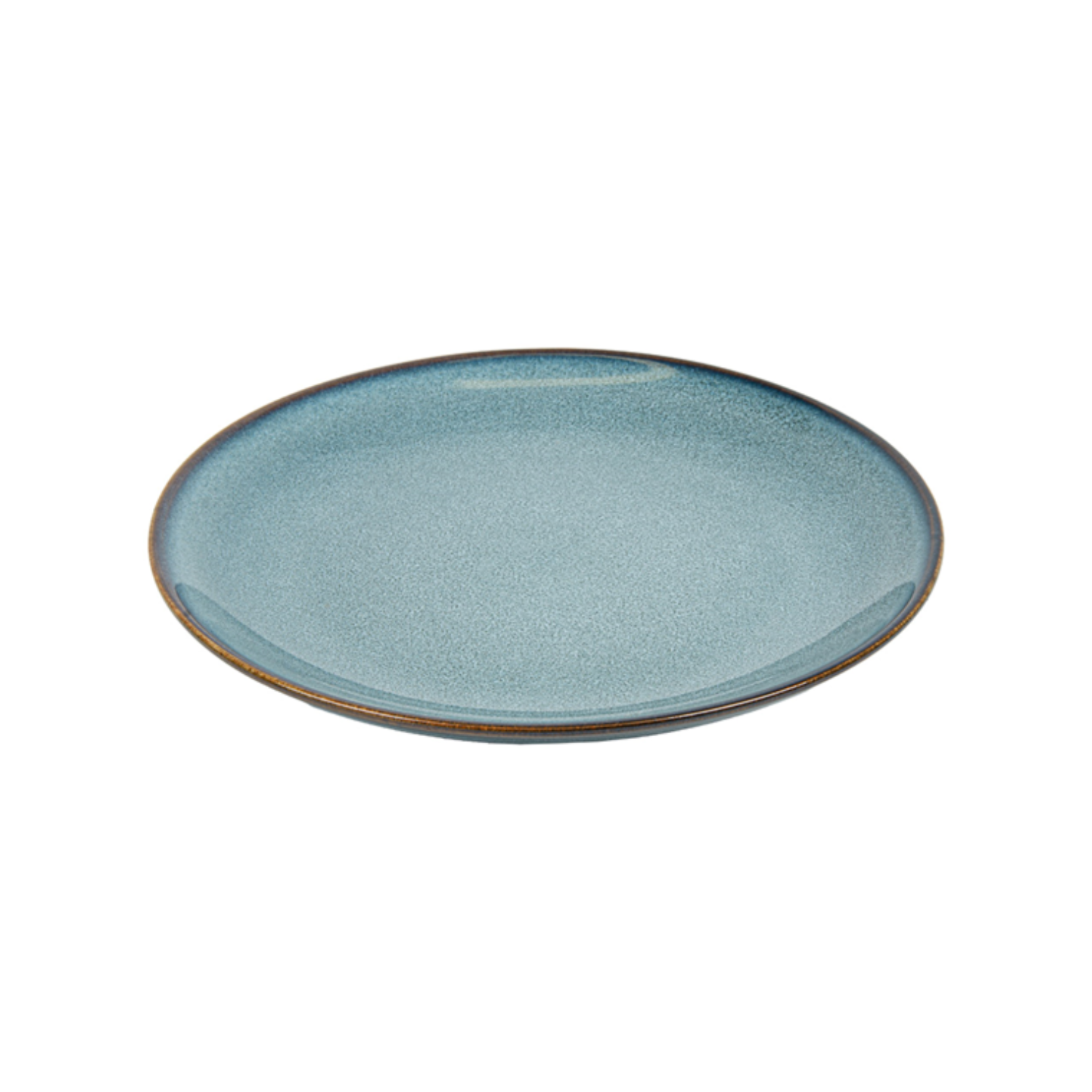 Assiette ronde en grès bleu 21 cm - Vaisselle en grès - ProSaveurs