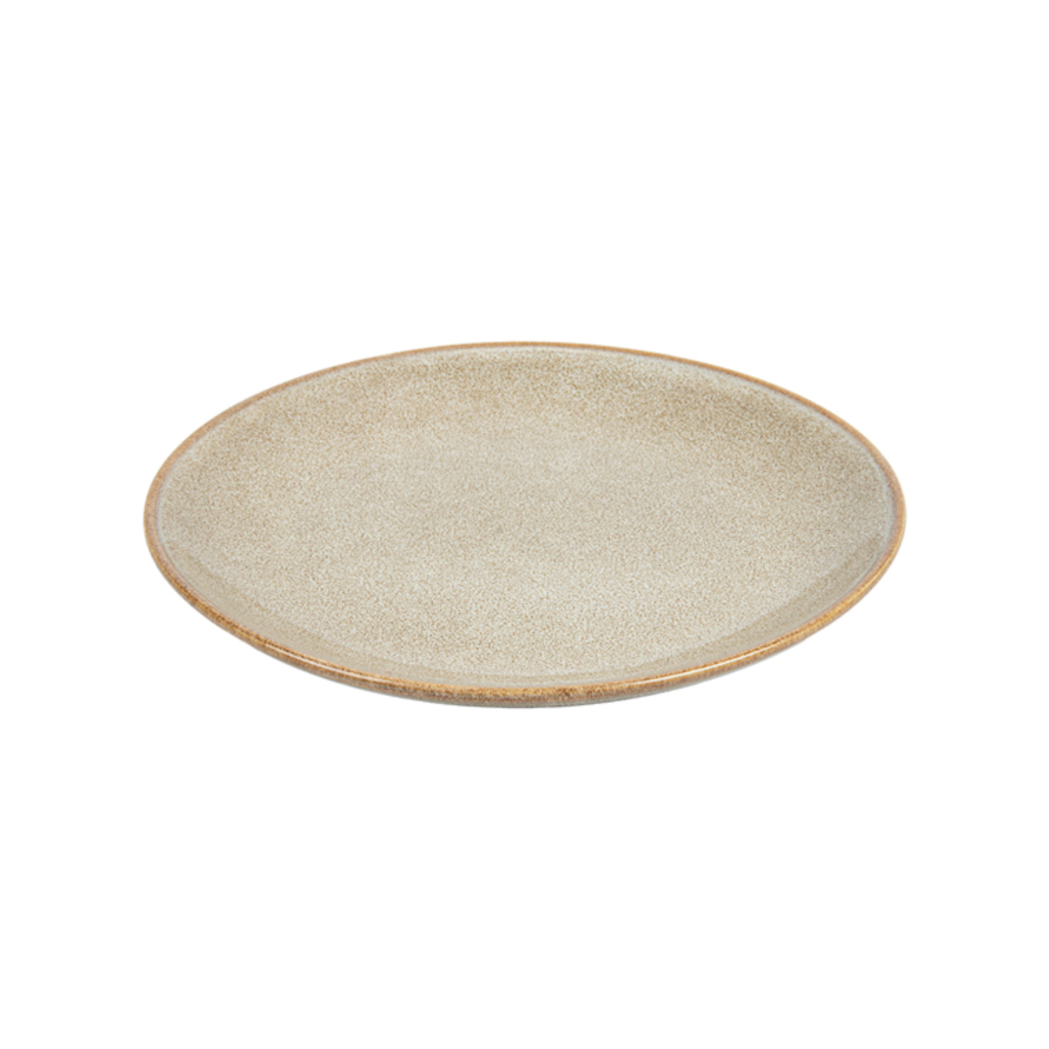 Assiette ronde en grès terre 21 cm - Vaisselle en grès - ProSaveurs