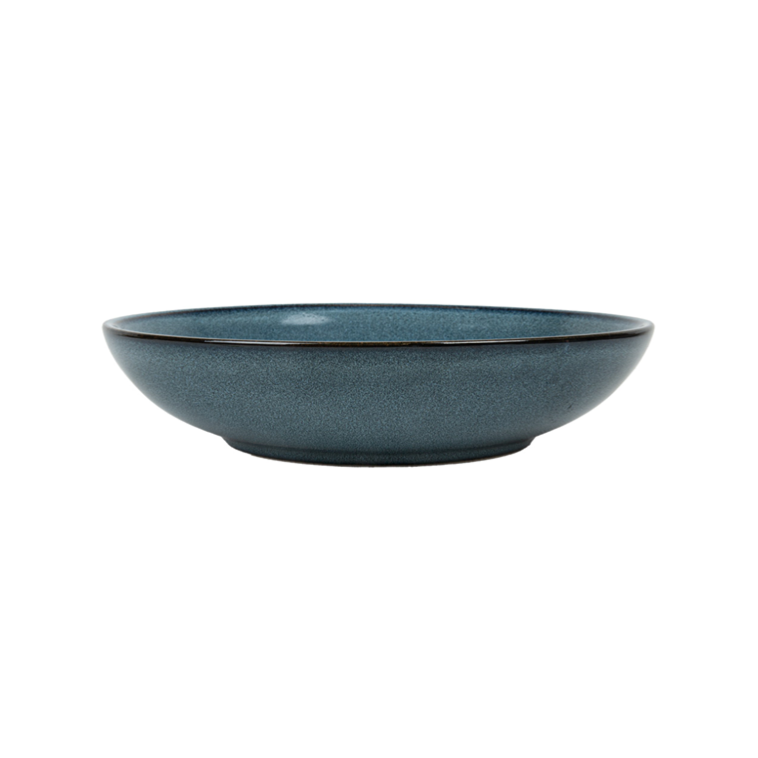 Assiette creuse en grès bleu diamètre 20 cm - Vaisselle en grès - ProSaveurs