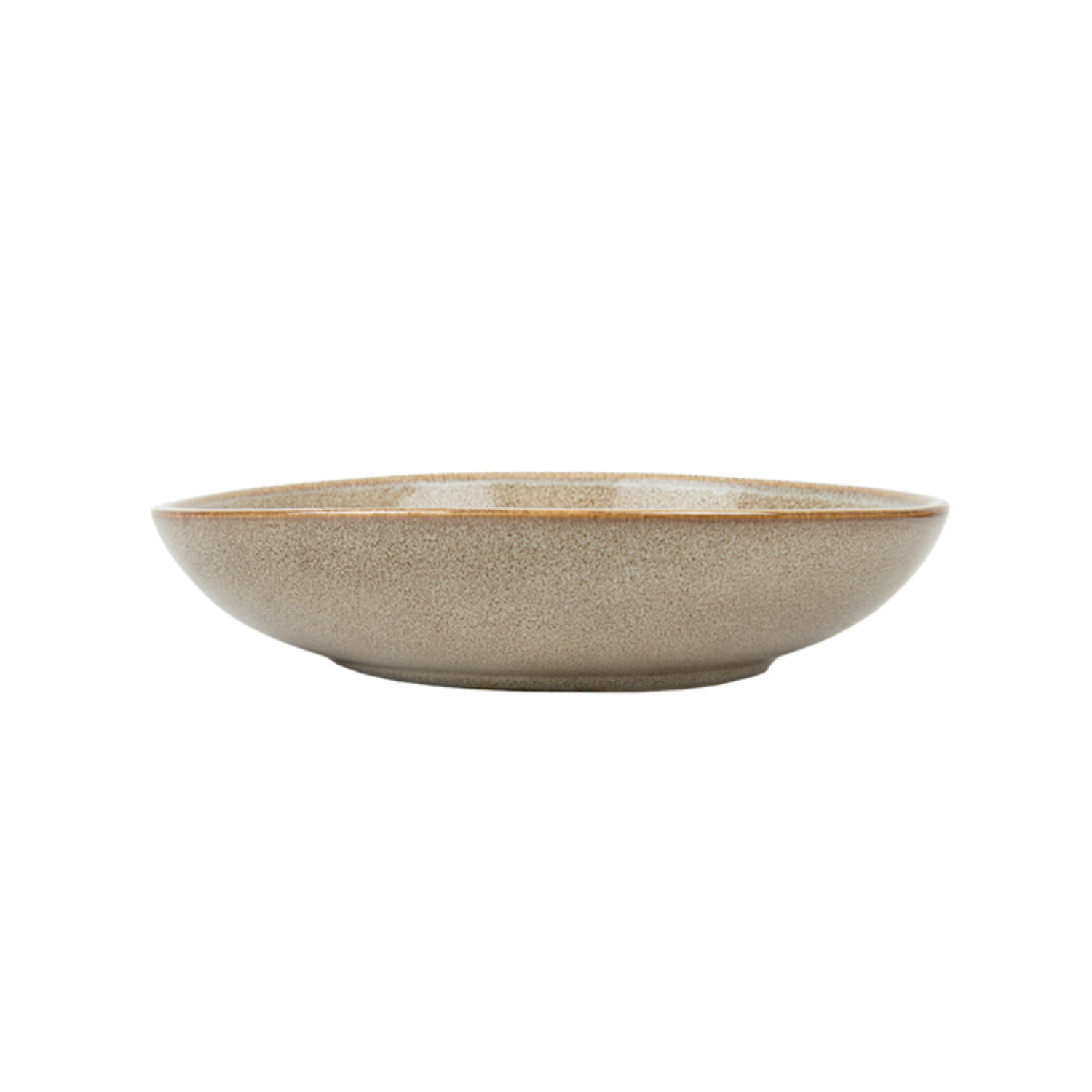Assiette creuse en grès terre diamètre 20 cm - Vaisselle en grès - ProSaveurs