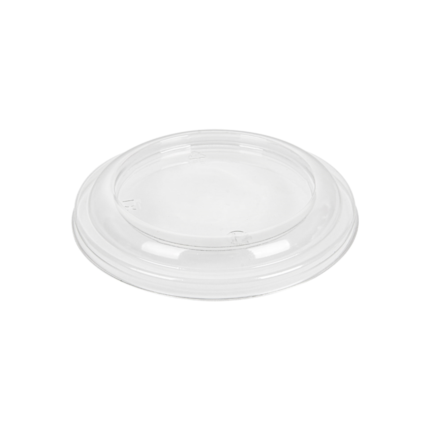 Couvercle bas pour pot à glace en PET par 900