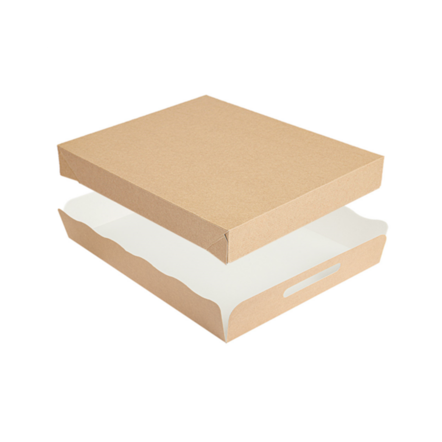 Plateau traiteur kraft 40,5x30,5x6 cm par 150 - ProSaveurs