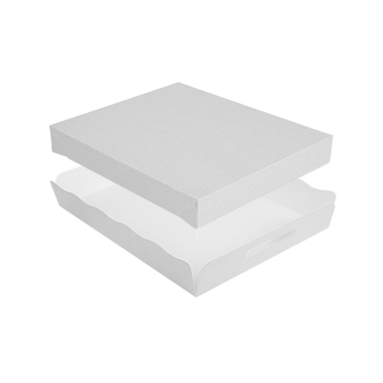 Plateau traiteur blanc 40,5x30,5x6 cm par 150 - ProSaveurs