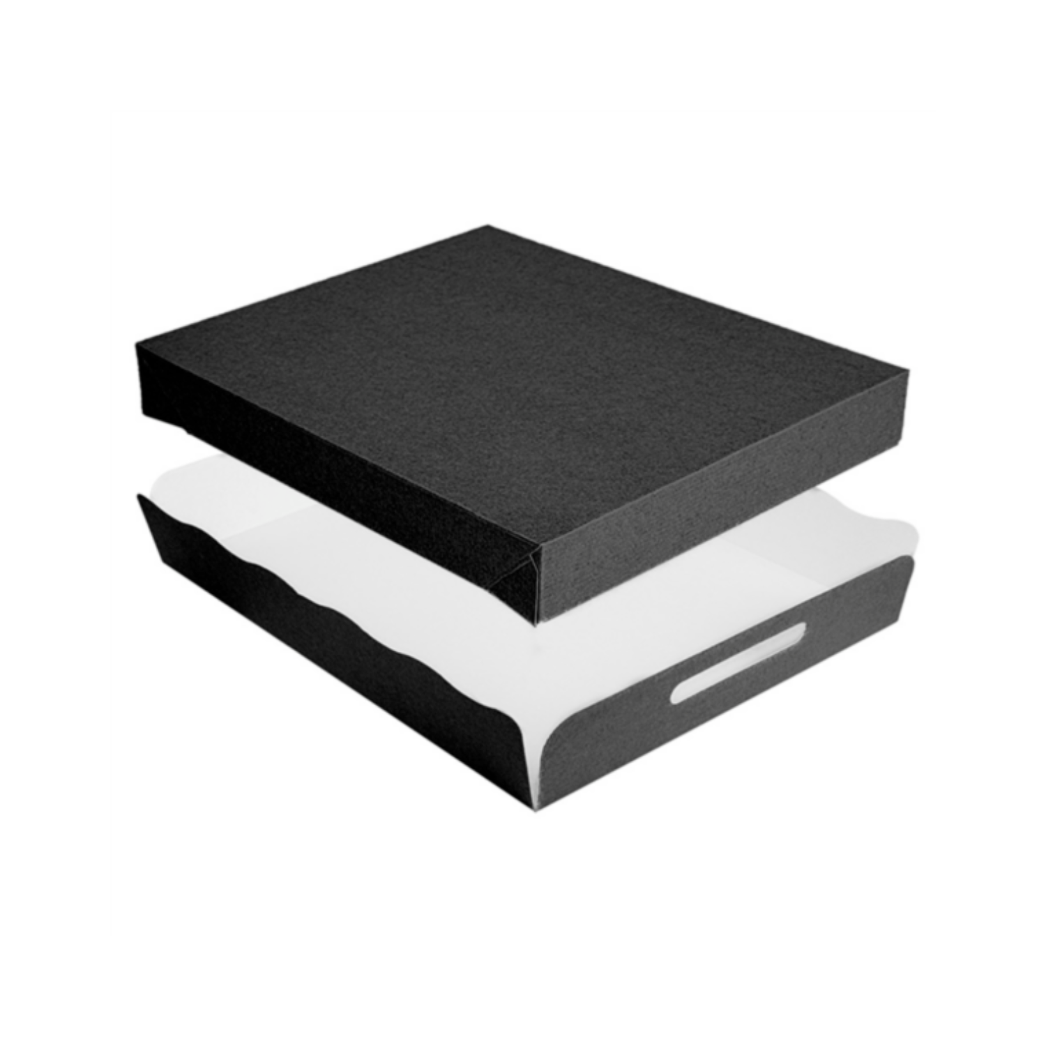 Plateau traiteur noir 40,5x30,5x6 cm par 150 - ProSaveurs