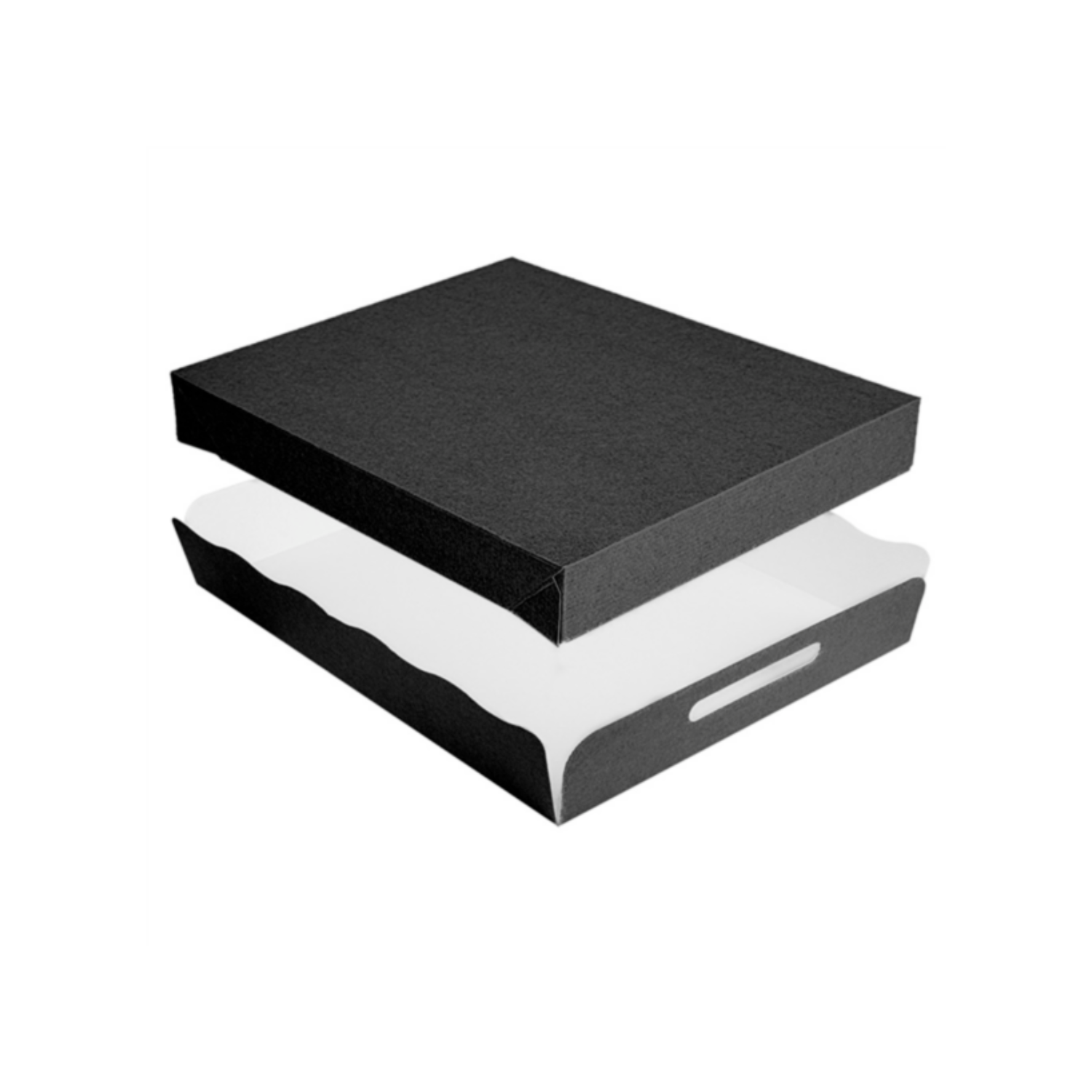 Plateau traiteur noir 32x27x4 cm par 150 - ProSaveurs