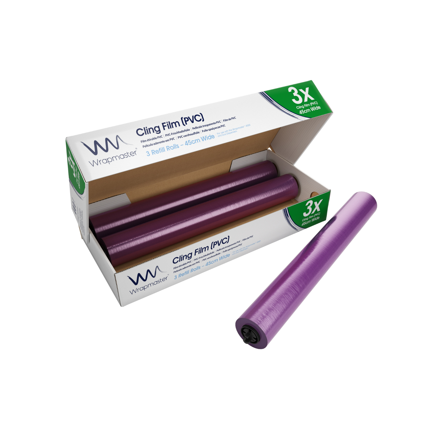 Film étirable 45 cm × 300 m pour Wrapmaster 4500