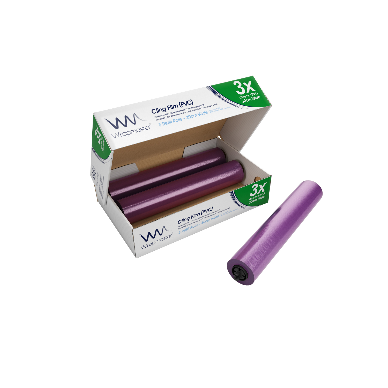 Film étirable 30 cm × 300 m pour Wrapmaster 3000