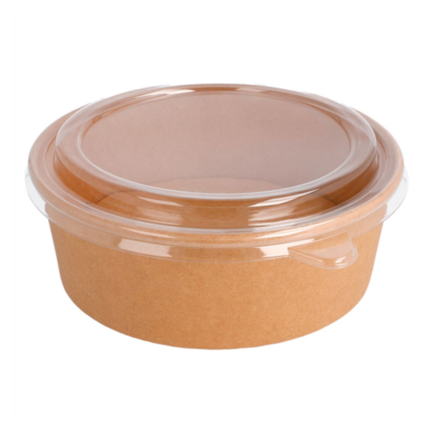 Grand kit saladier carton + couvercle 1 300 ml - Ø 18,4 cm - repas complet XXL à emporter