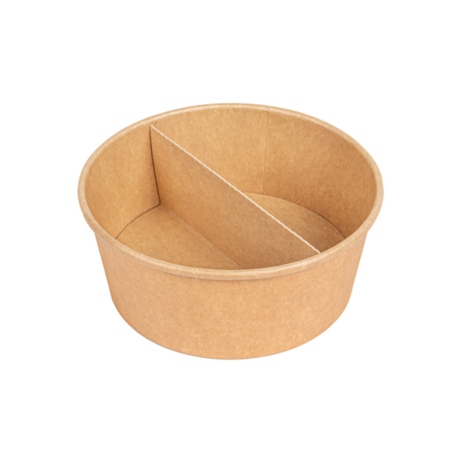 Séparateur carton 2 compartiments — saladier 750 ml à emporter - ProSaveurs