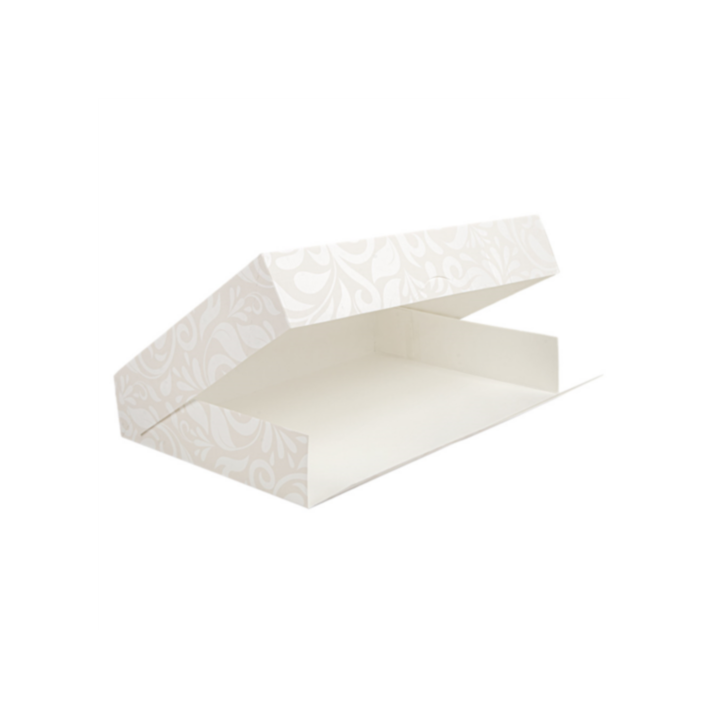 Boîte traiteur 34x25x6 cm blanche par 100