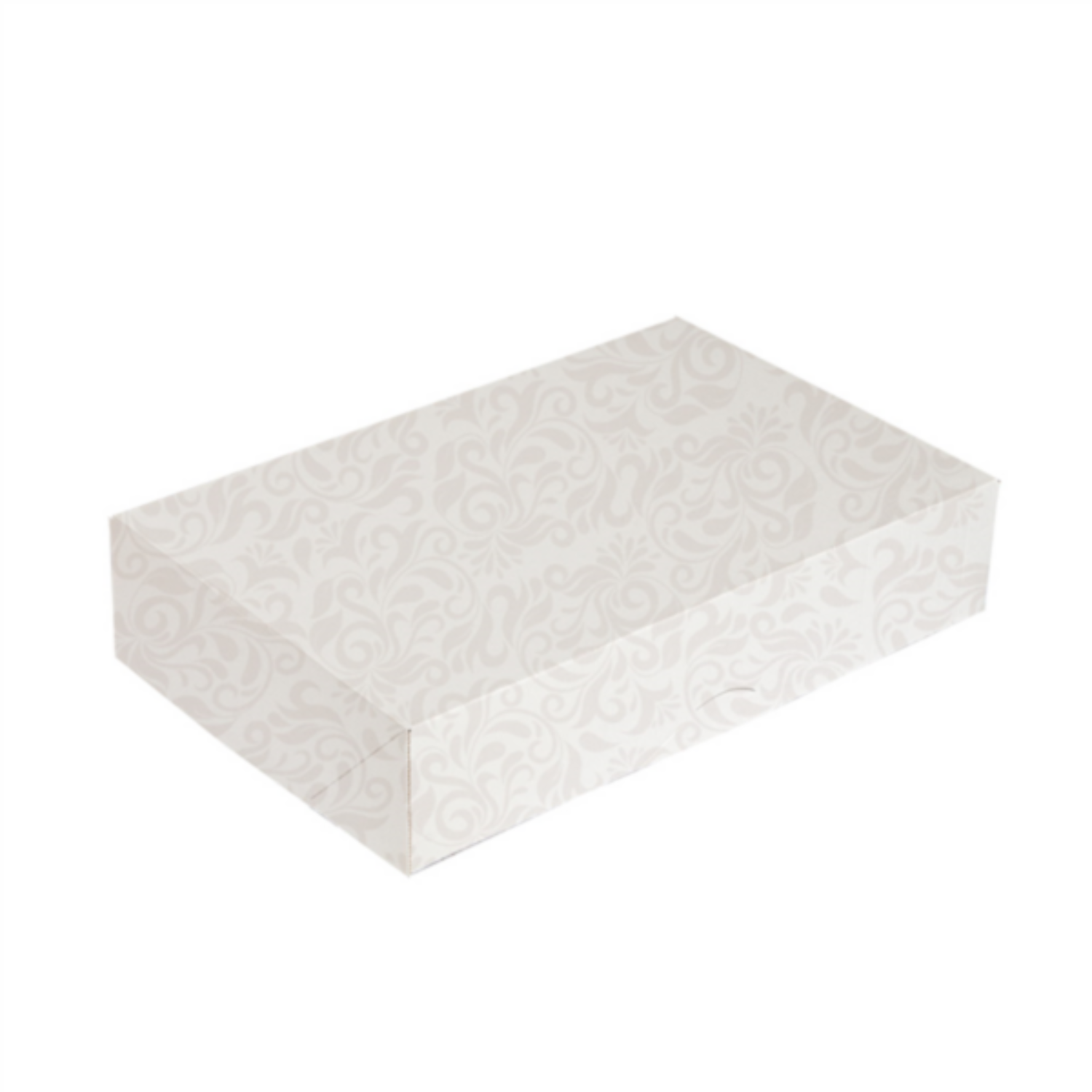 Boîte traiteur 46x35x6 cm blanche par 100