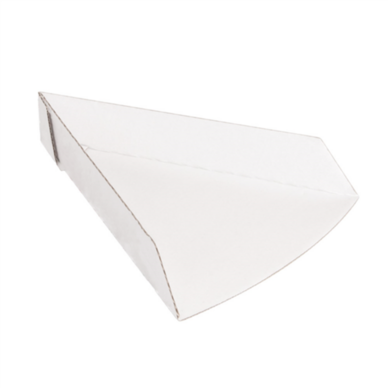 Pelle à pizza triangulaire en carton blanc 16x21 cm