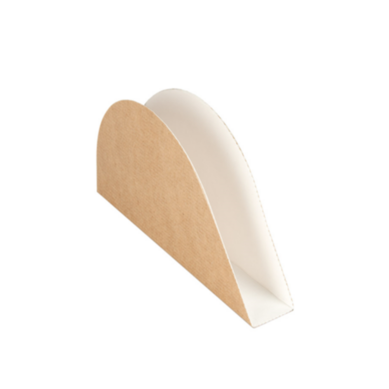 Pelle à tacos en carton kraft 15x7 cm