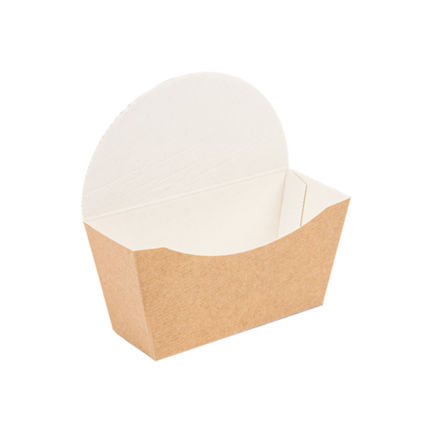 Étui pour bagels en carton kraft 12x12 cm