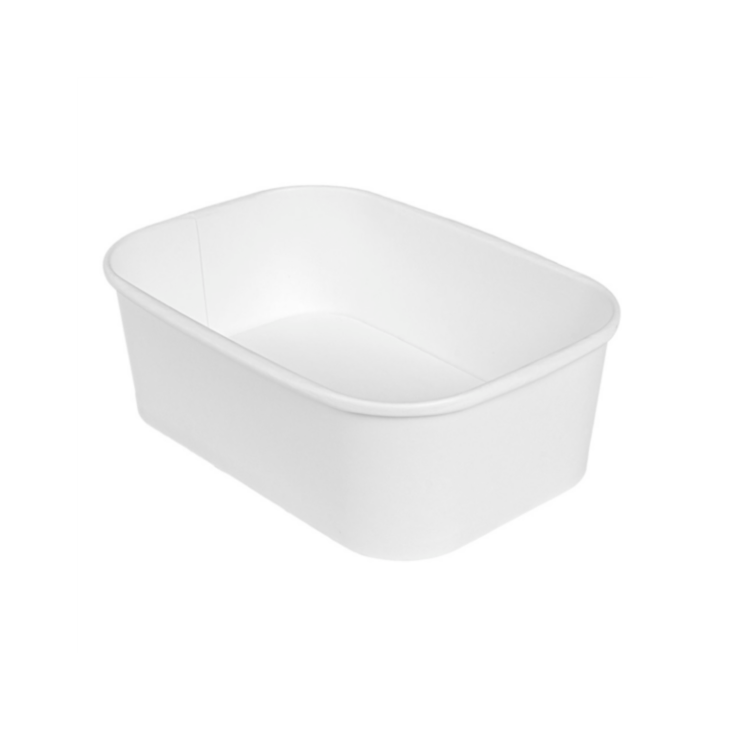 Bol carton rectangulaire blanc 750 ml - ProSaveurs