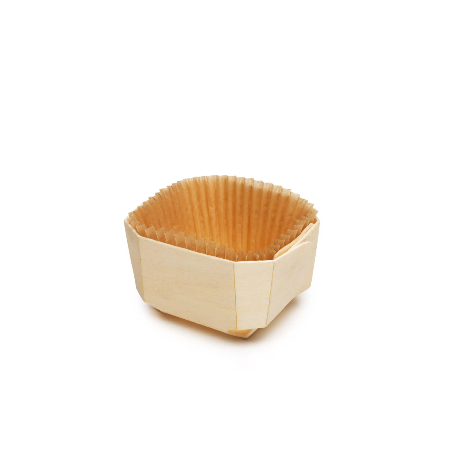 Barquette en bois Tiny 82x69x43 mm par 500